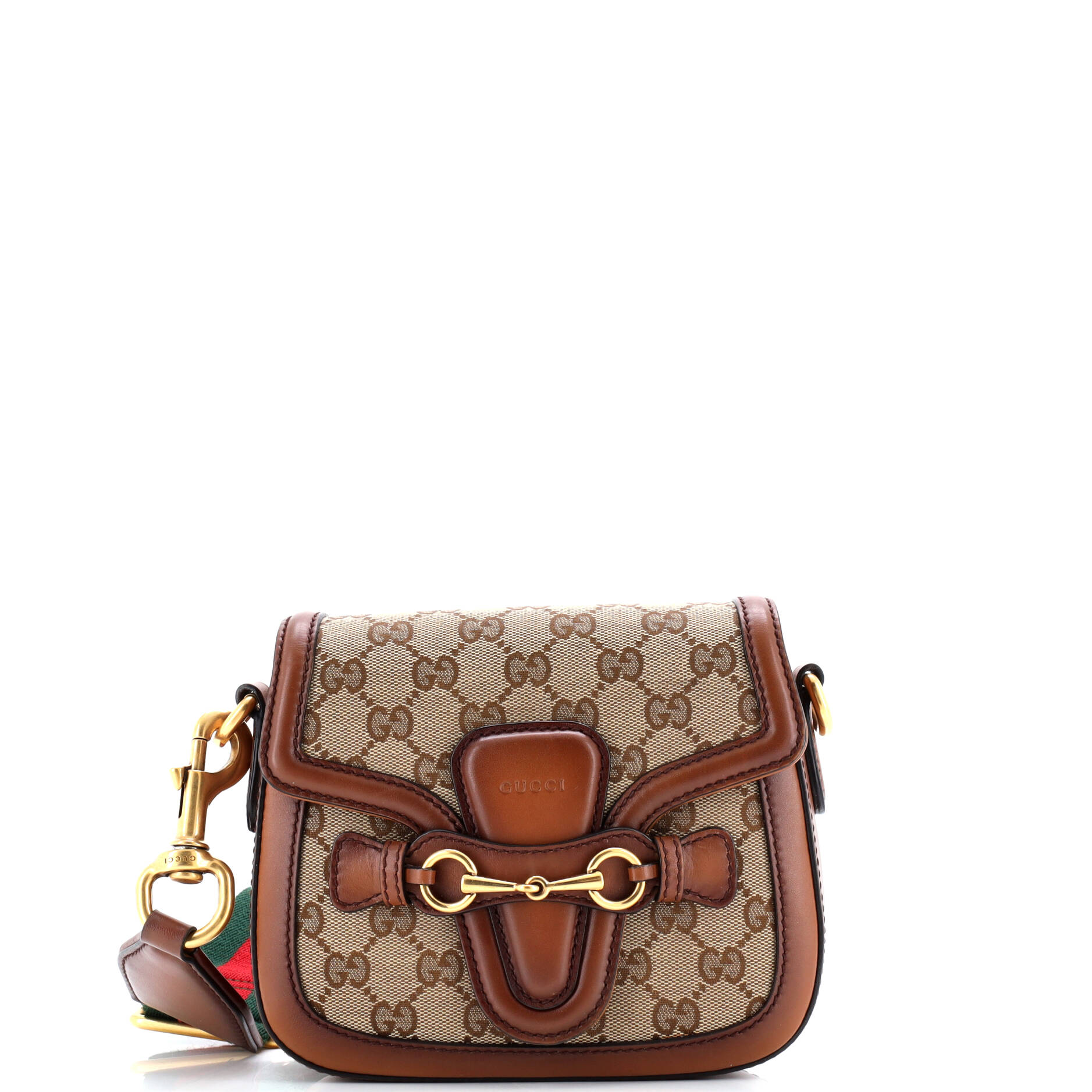 Gucci Lady Web Shoulder Bag GG Canvas Small