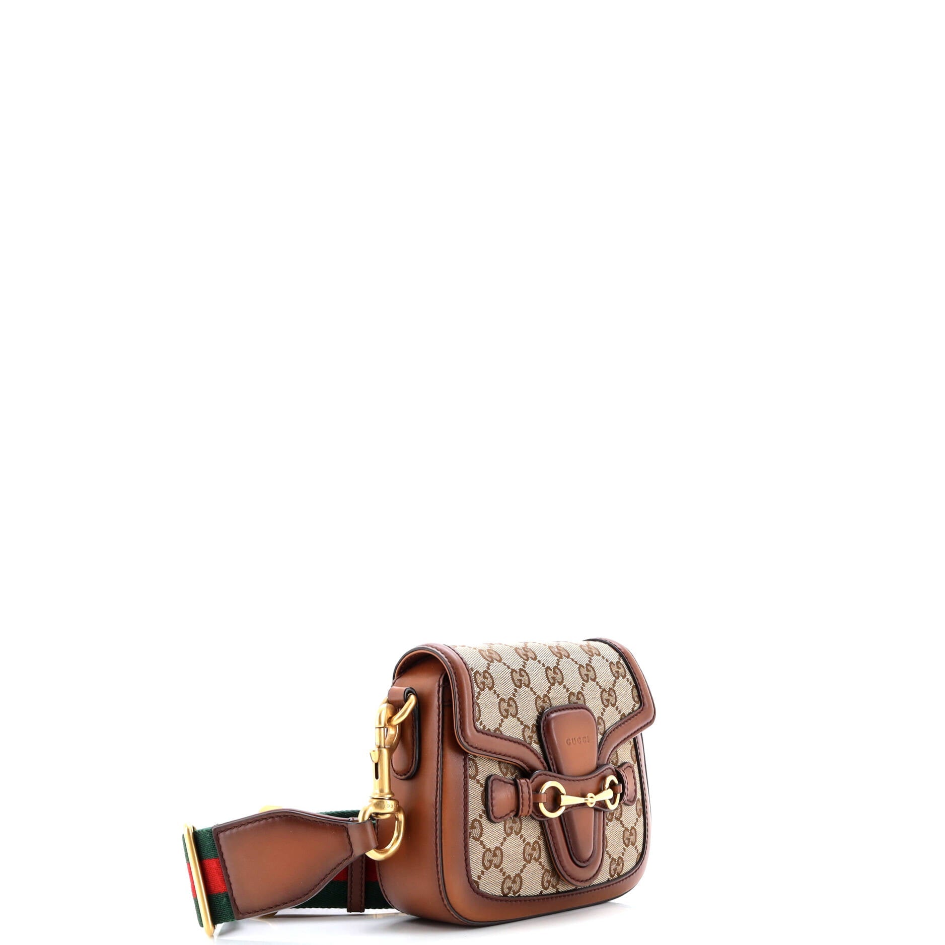 Gucci Lady Web Shoulder Bag GG Canvas Small