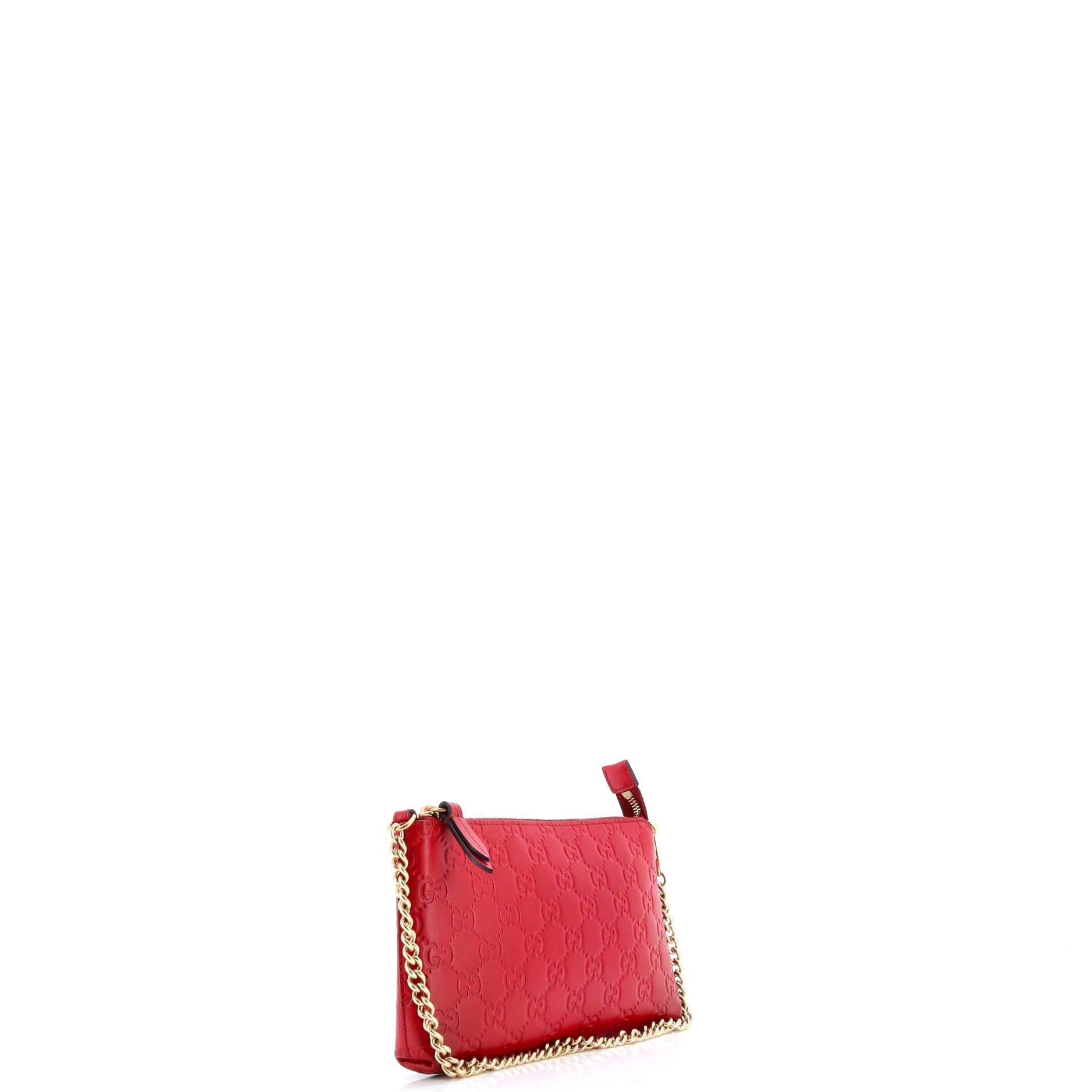 Gucci Chain Wristlet Wallet Guccissima Leather