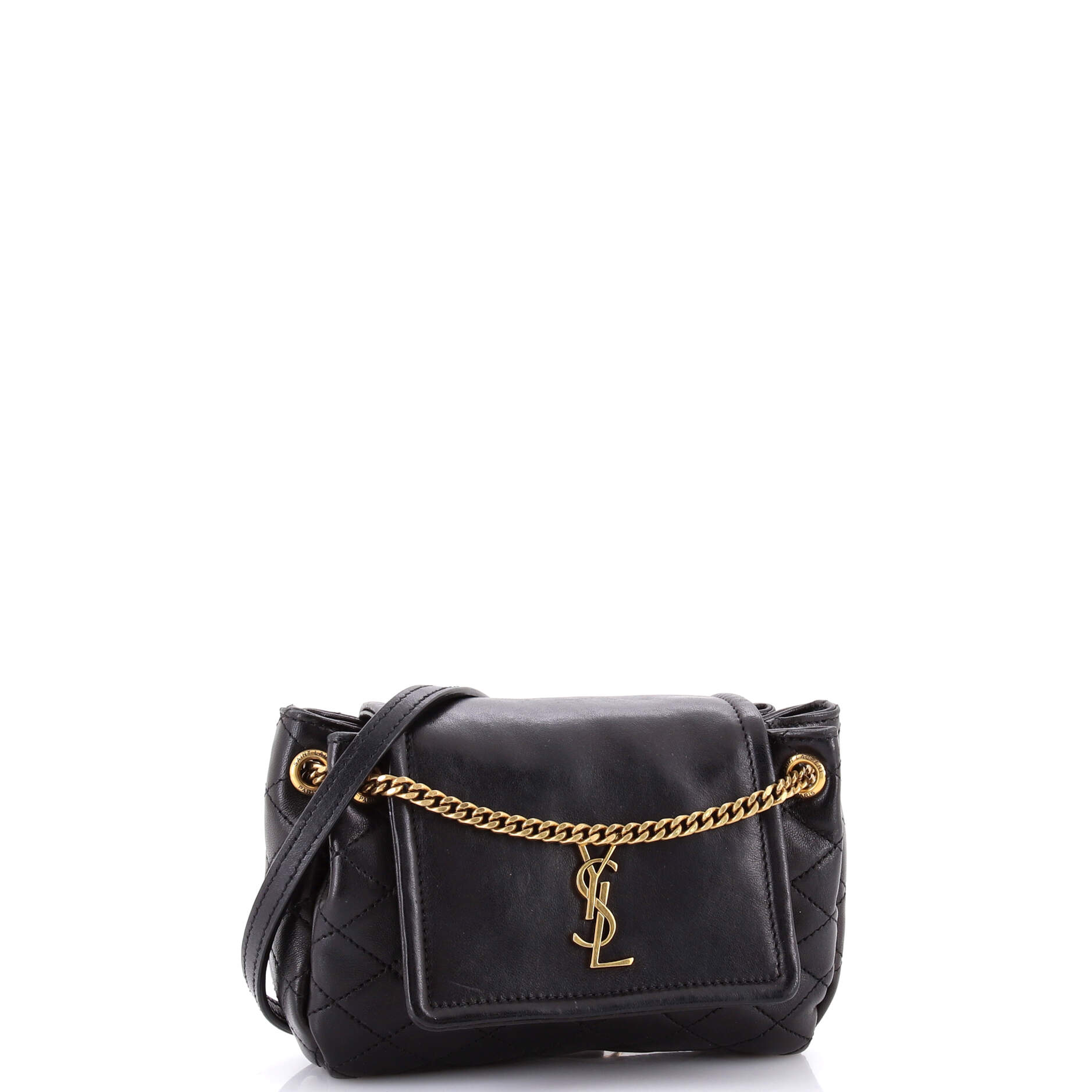 Saint Laurent Nolita Satchel Quilted Leather Mini