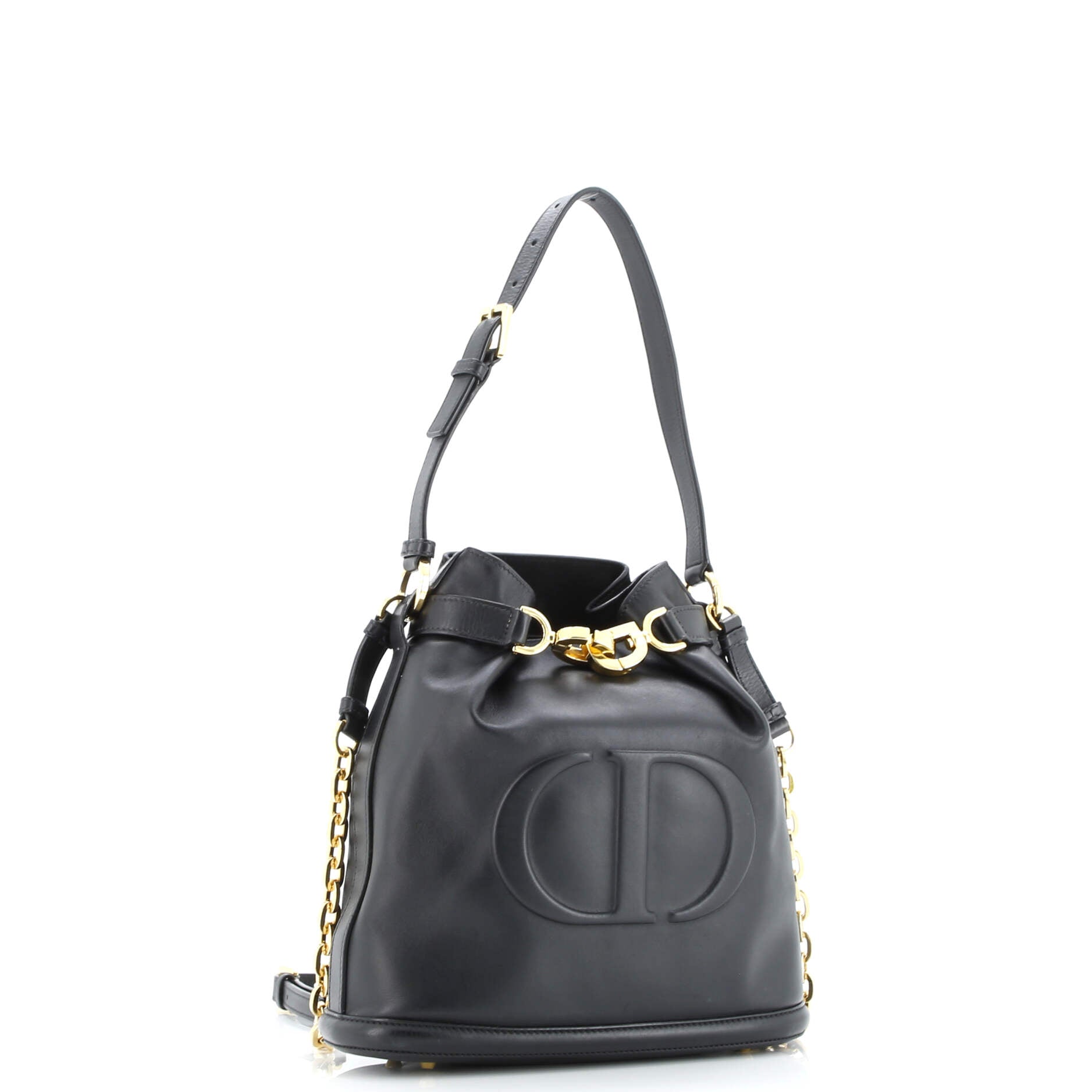 Christian Dior C'est Bucket Bag Leather Medium