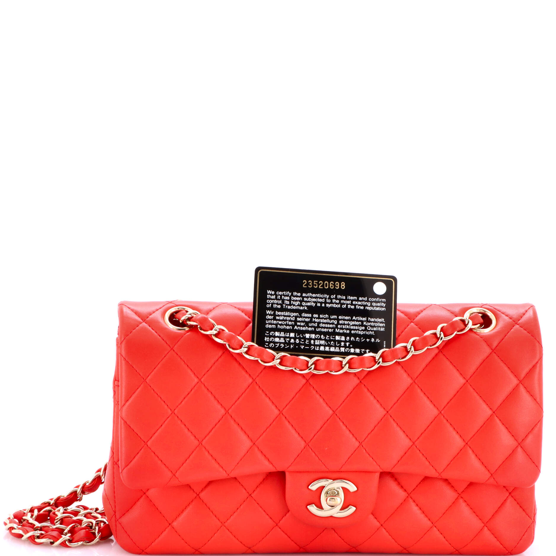 Chanel Classic Double Flap Bag Quilted Lambskin Medium