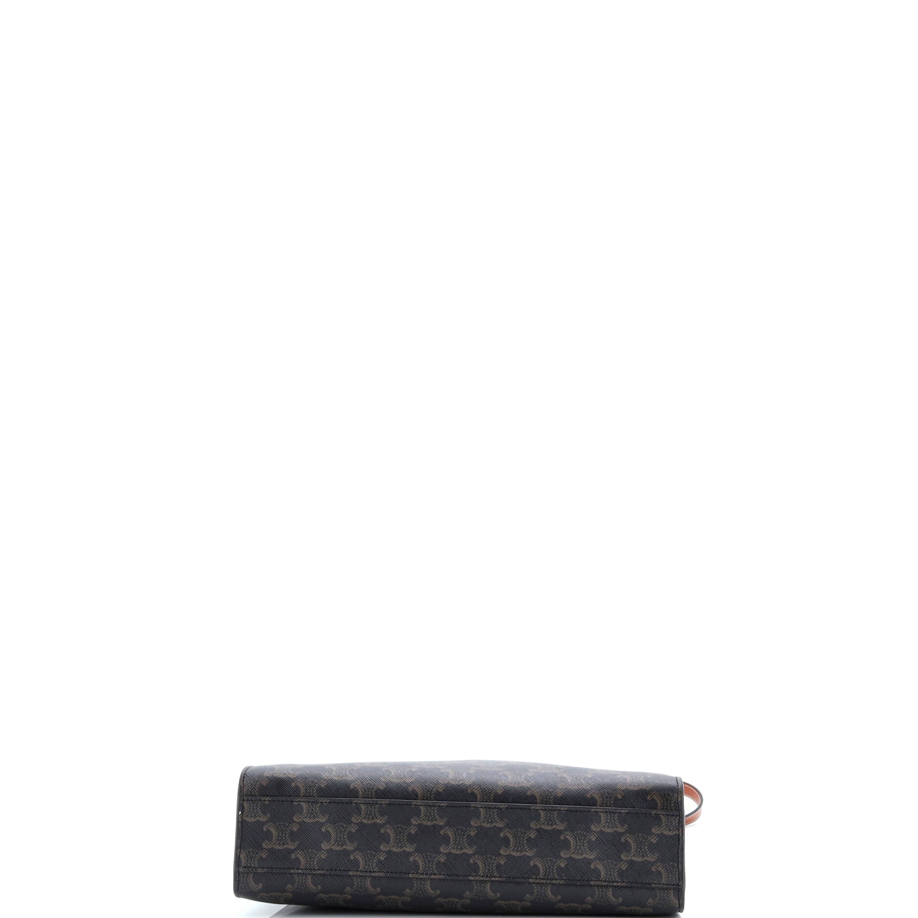 Celine Vertical Cabas Tote Triomphe Coated Canvas Small