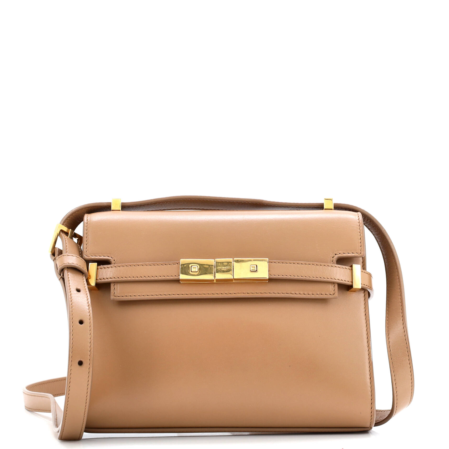 Saint Laurent Manhattan Shoulder Bag Leather Mini