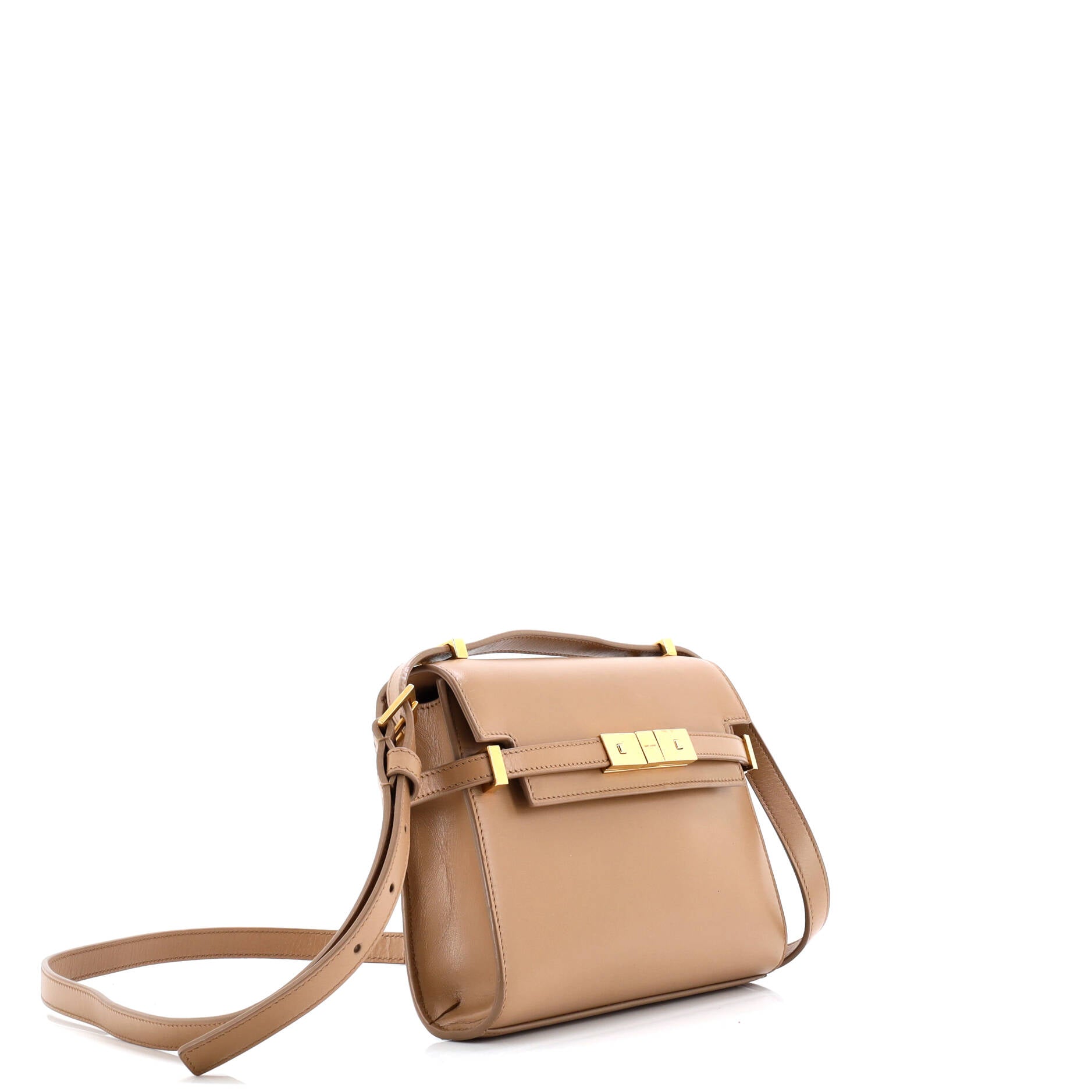 Saint Laurent Manhattan Shoulder Bag Leather Mini