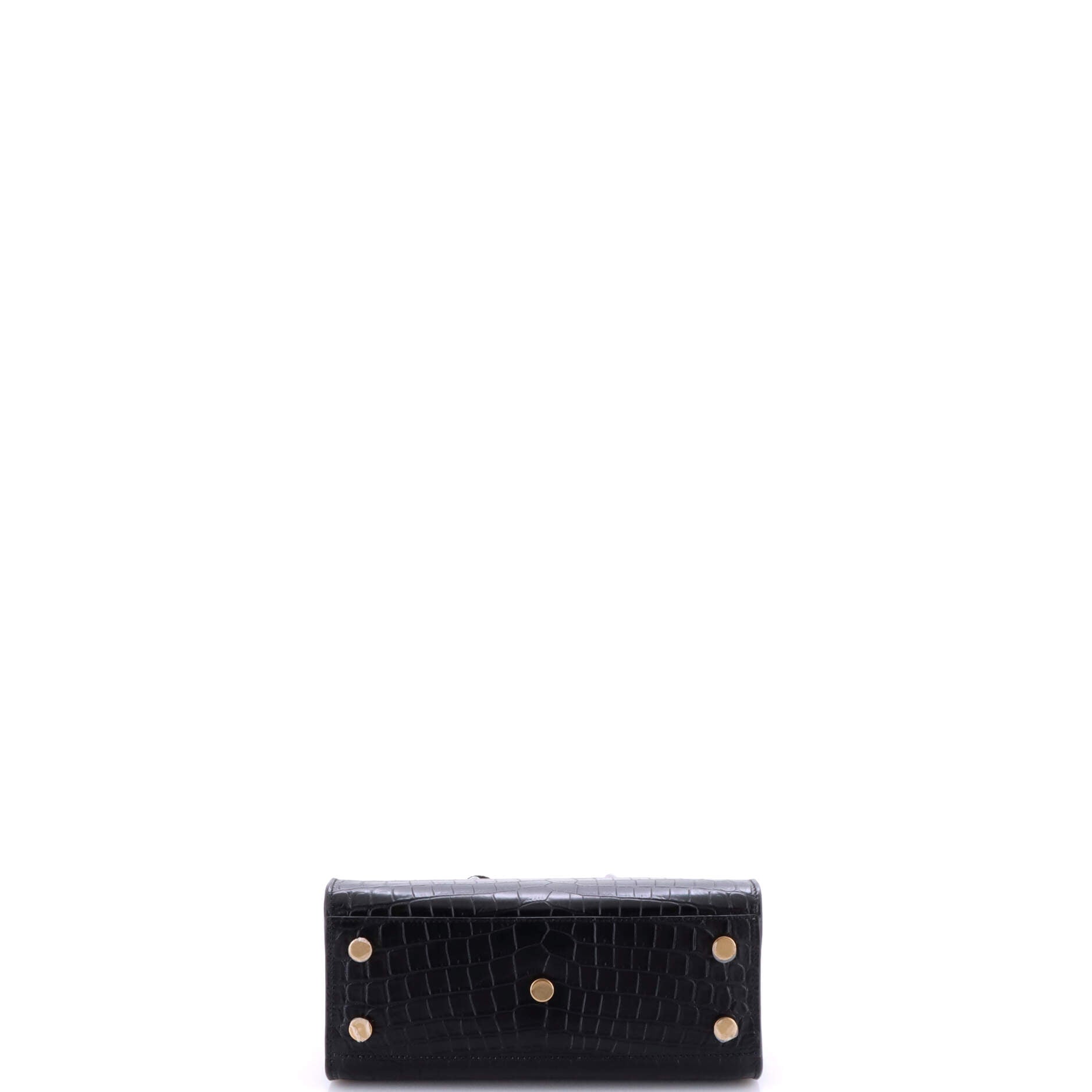 Saint Laurent Sac de Jour NM Bag Crocodile Embossed Leather Nano
