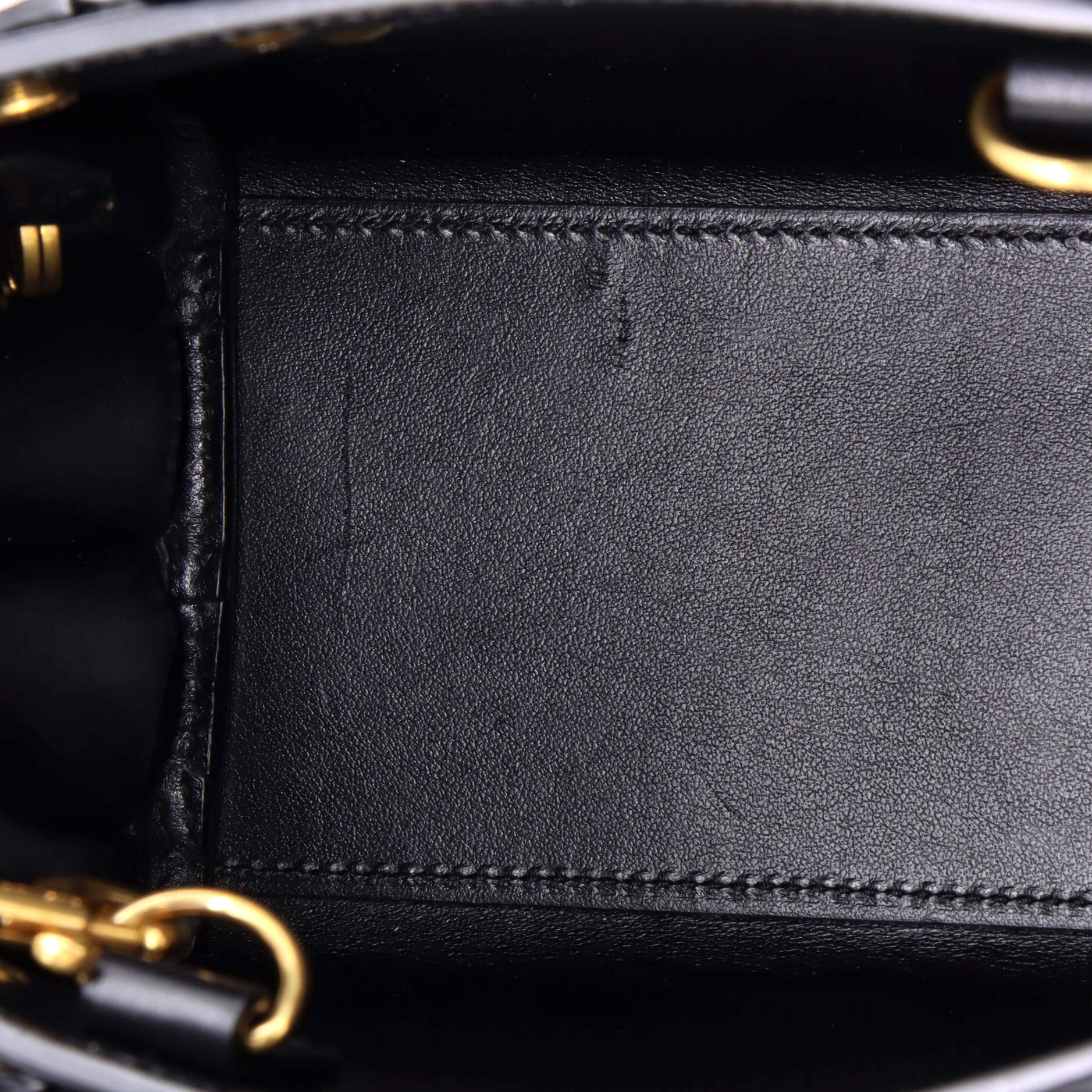 Saint Laurent Sac de Jour NM Bag Crocodile Embossed Leather Nano