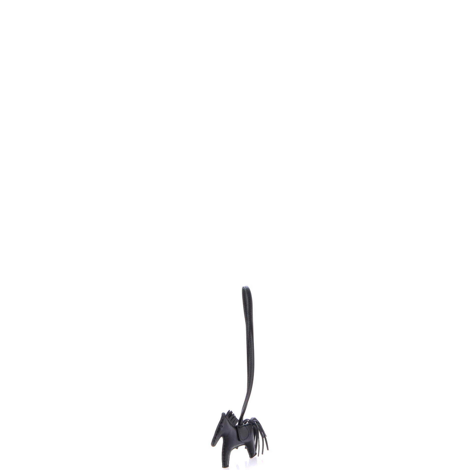 Hermes So Black GriGri Rodeo Bag Charm Leather PM
