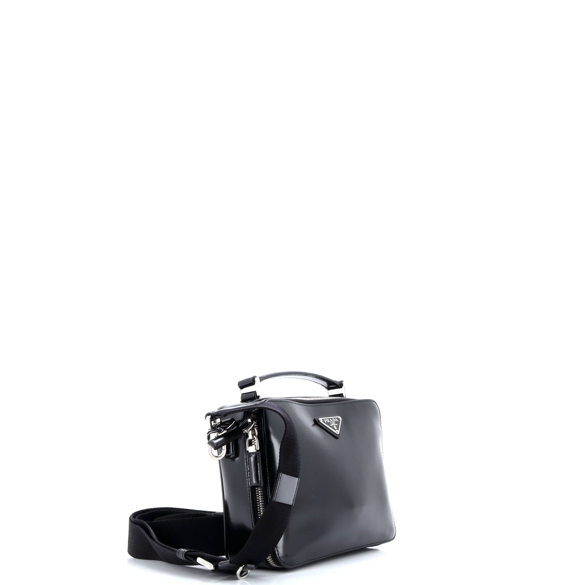 Prada Brique Crossbody Bag Brushed Leather Small