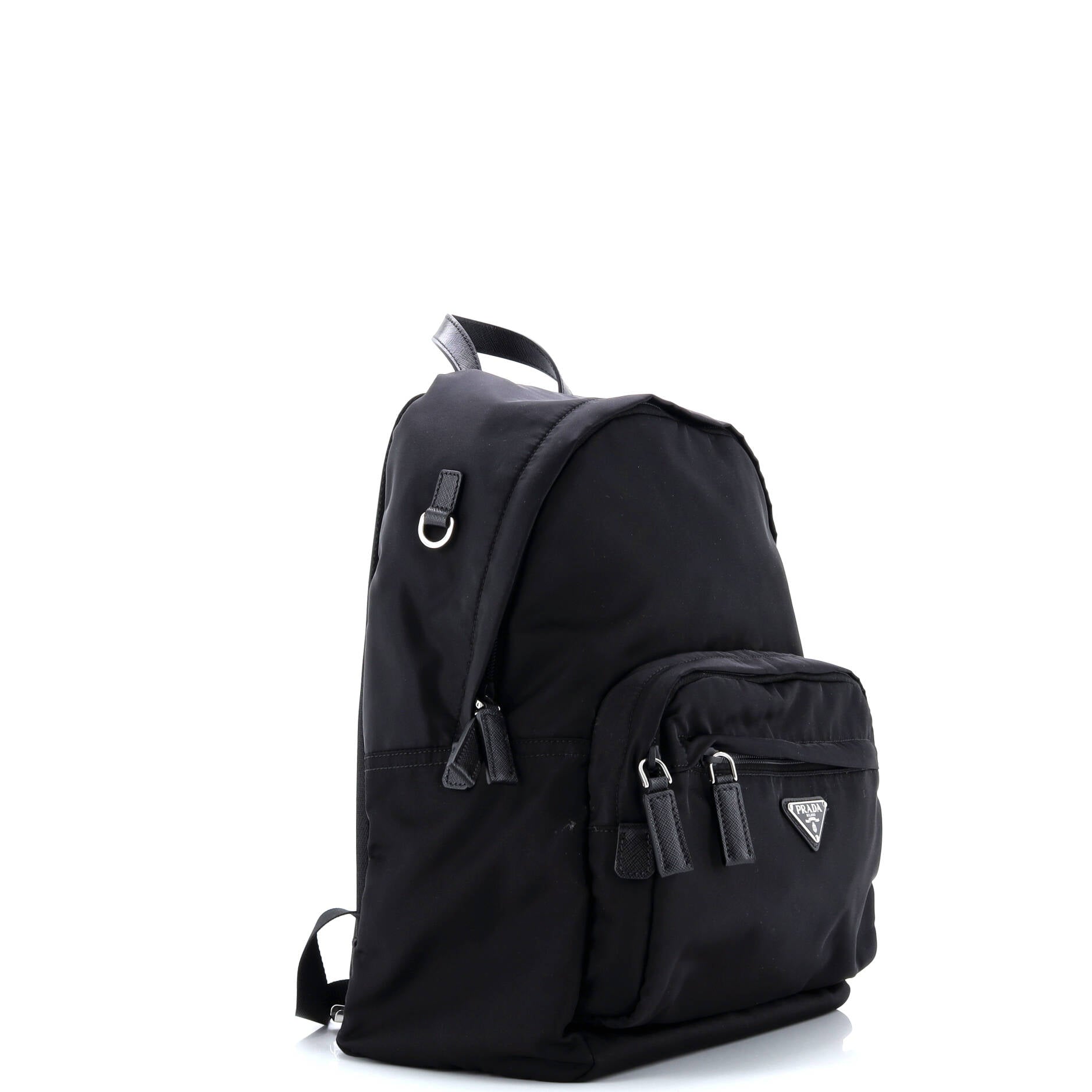 Prada Front Pocket Zip Backpack Re-Nylon