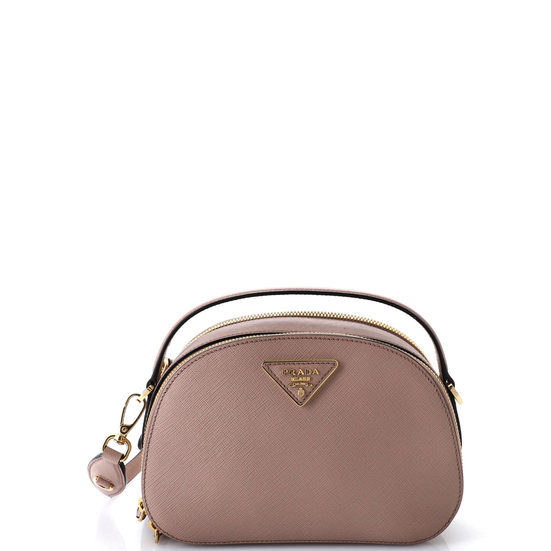 Prada Odette Top Handle Bag Saffiano Leather Small