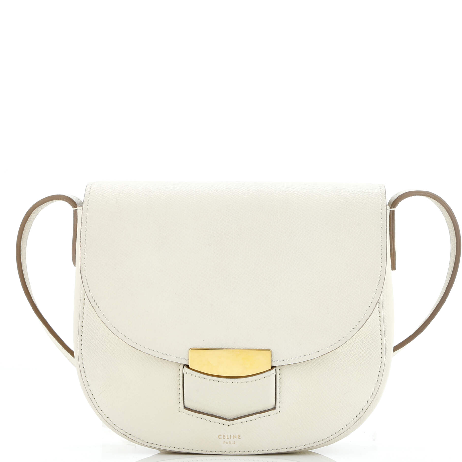 Celine Trotteur Crossbody Bag Grainy Leather Small