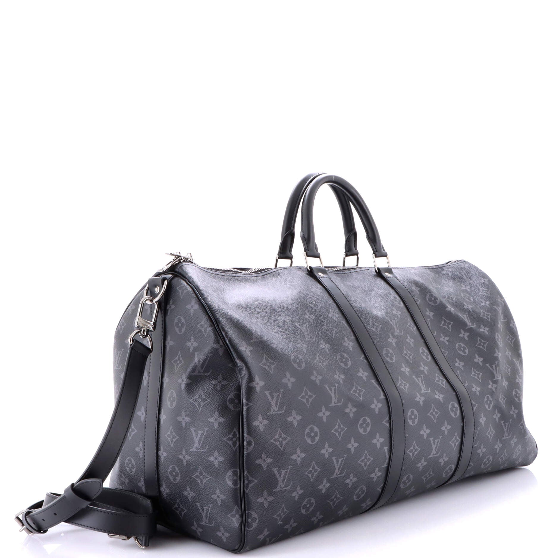 Louis Vuitton Keepall Bandouliere Bag Monogram Eclipse Canvas 55