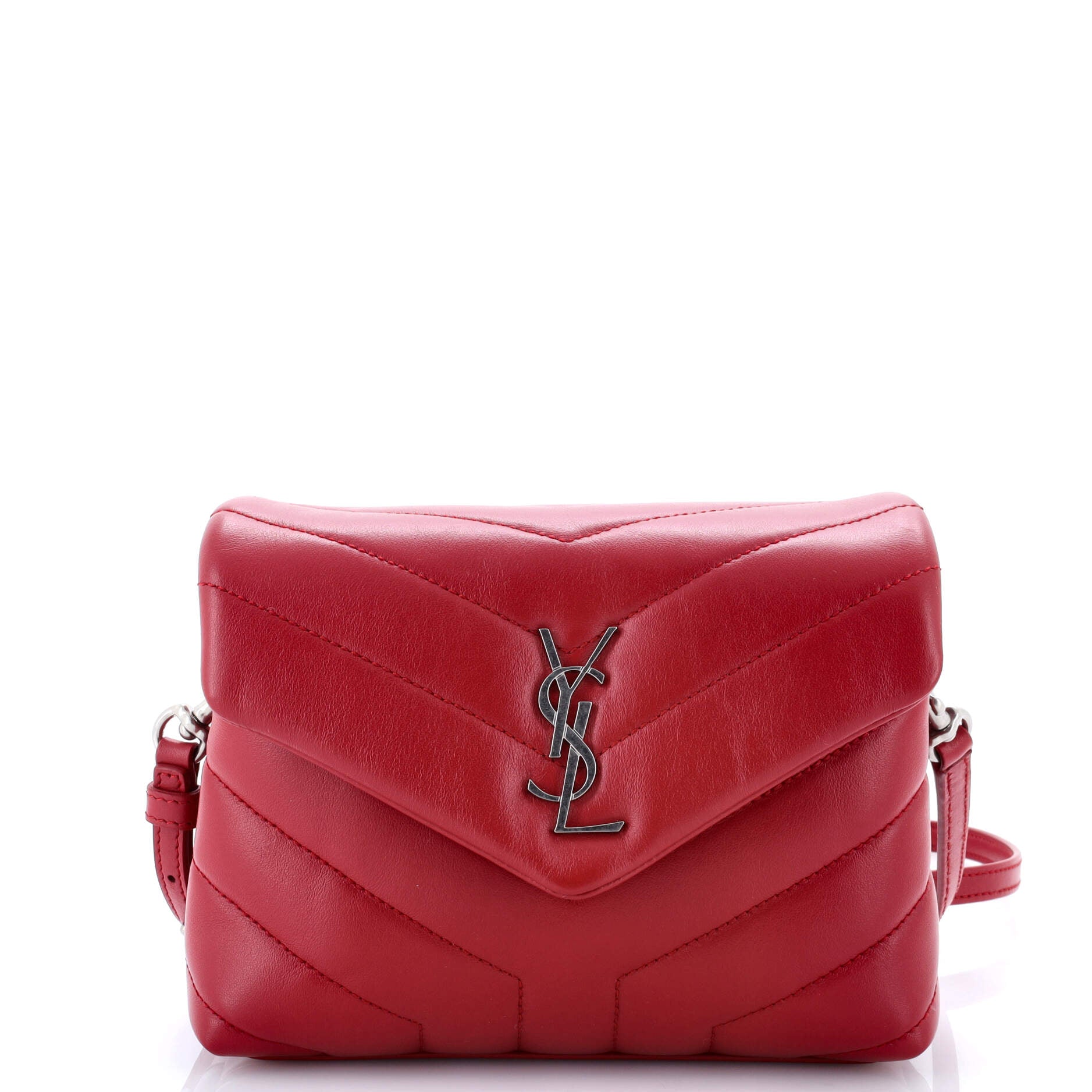 Saint Laurent Loulou Shoulder Bag Matelasse Chevron Leather Toy
