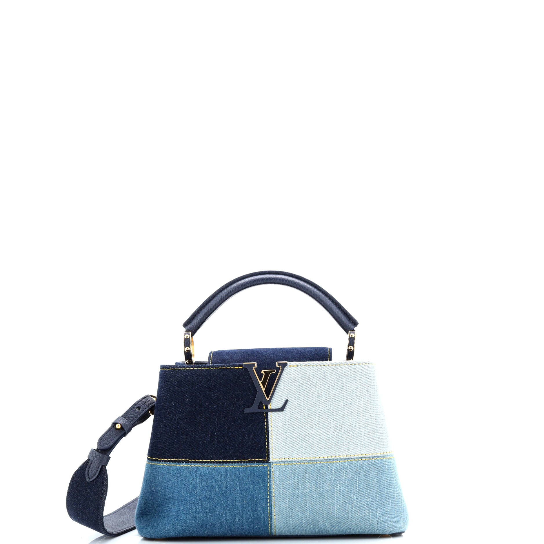 Louis Vuitton Capucines Bag Patchwork Denim BB