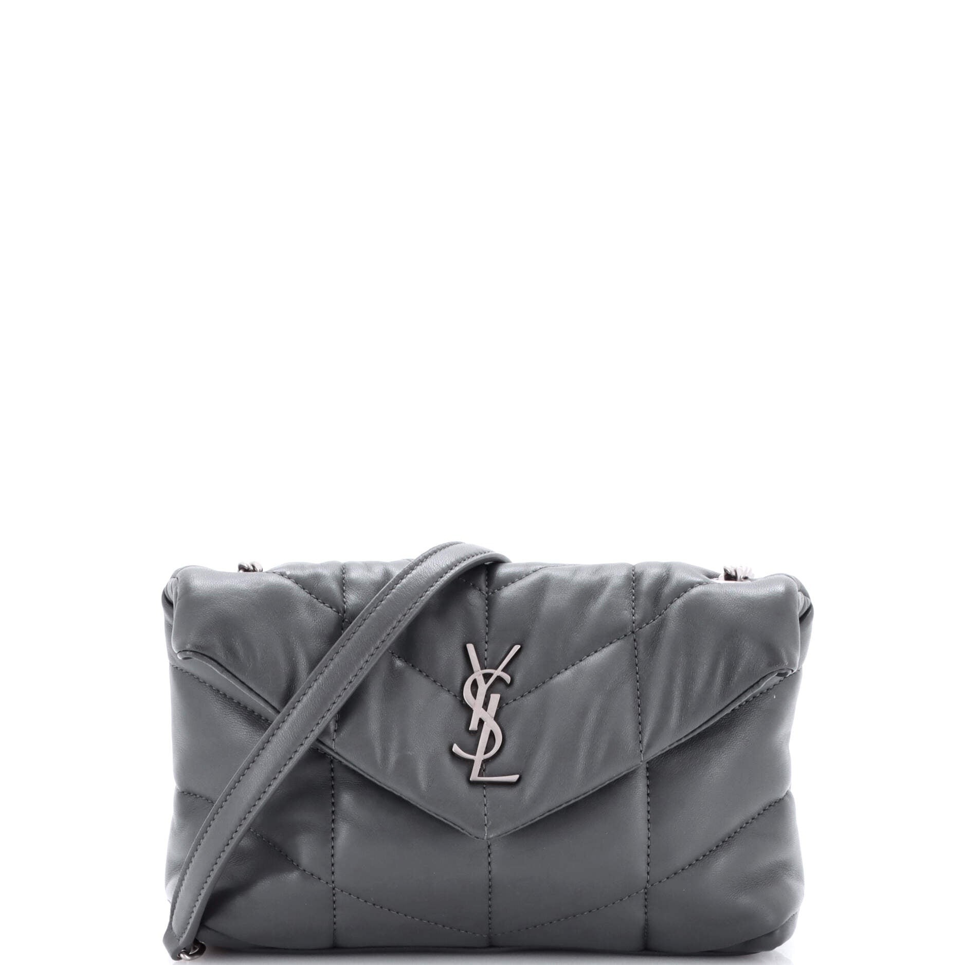 Saint Laurent Loulou Puffer Shoulder Bag Quilted Leather Mini