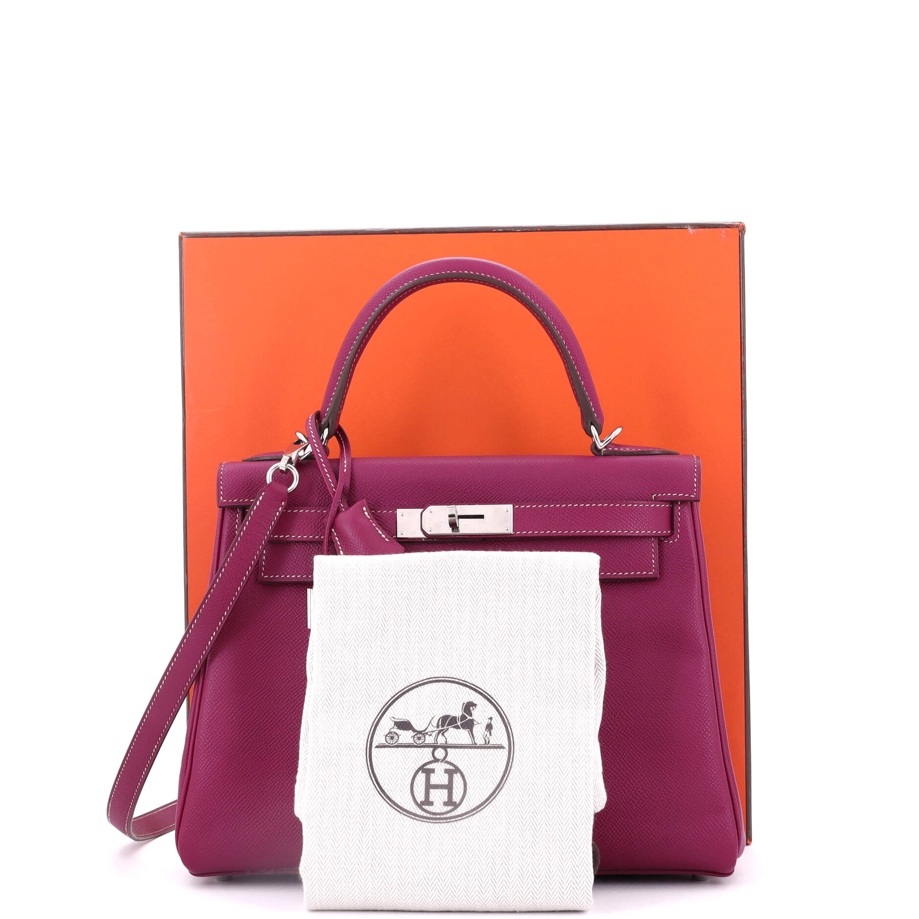 Hermes Candy Kelly Handbag Epsom 28