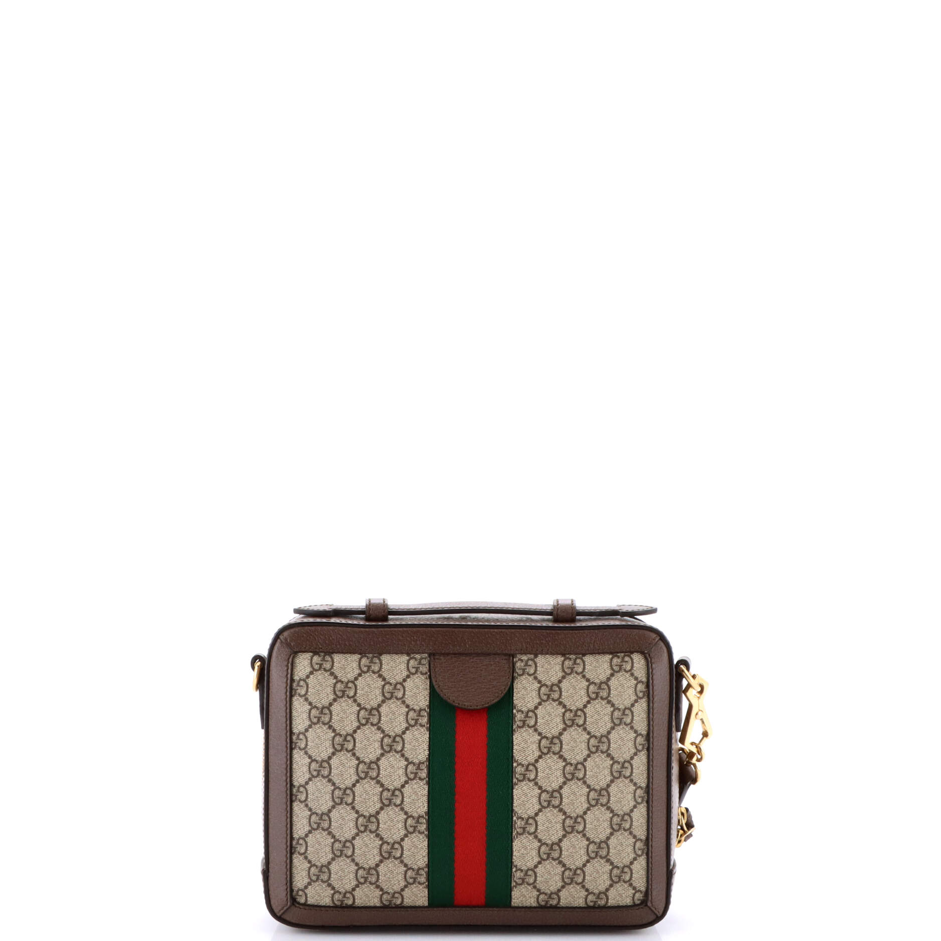 Gucci Ophidia Zip Around Camera Bag GG Coated Canvas Small