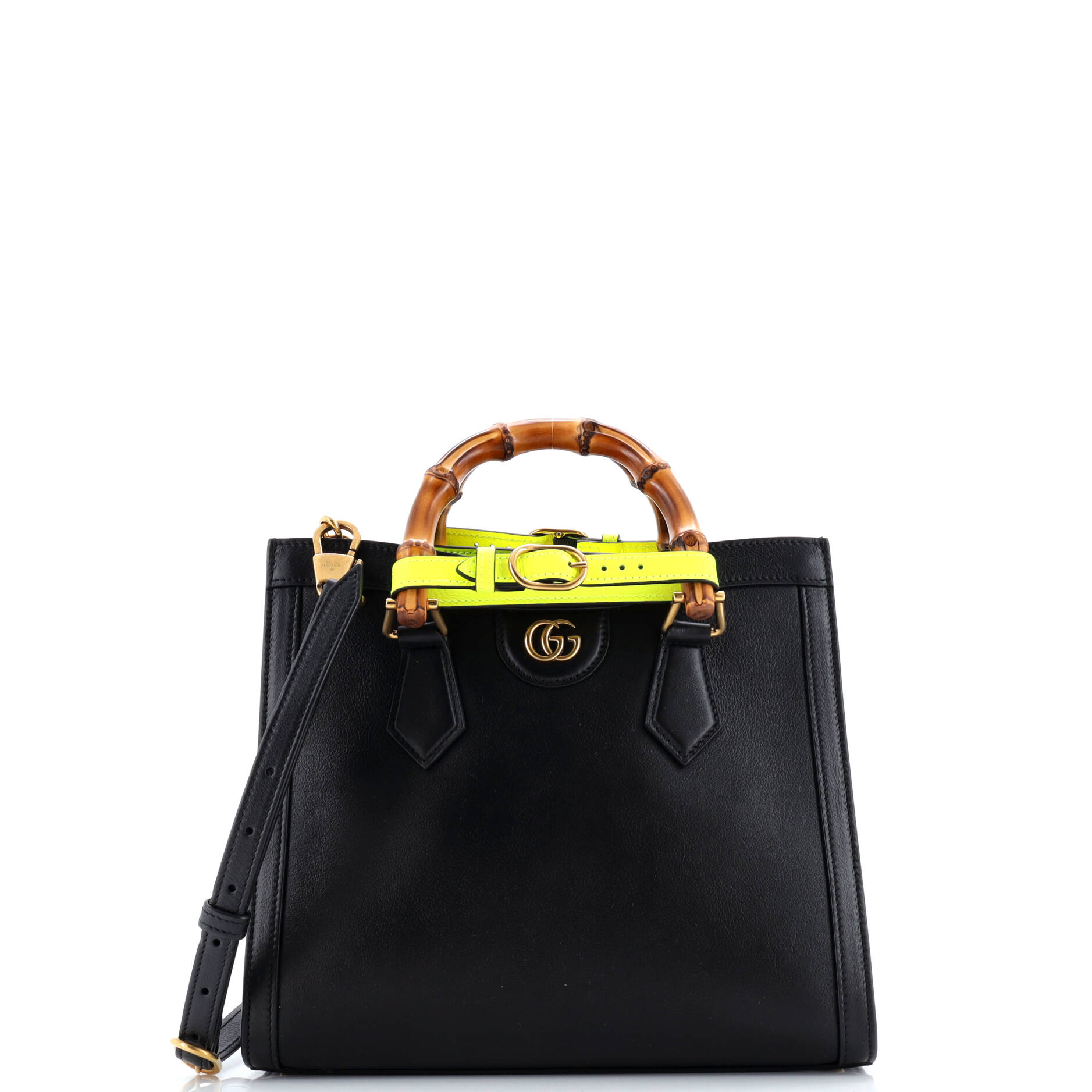 Gucci Diana NM Bamboo Handle Tote Leather Small