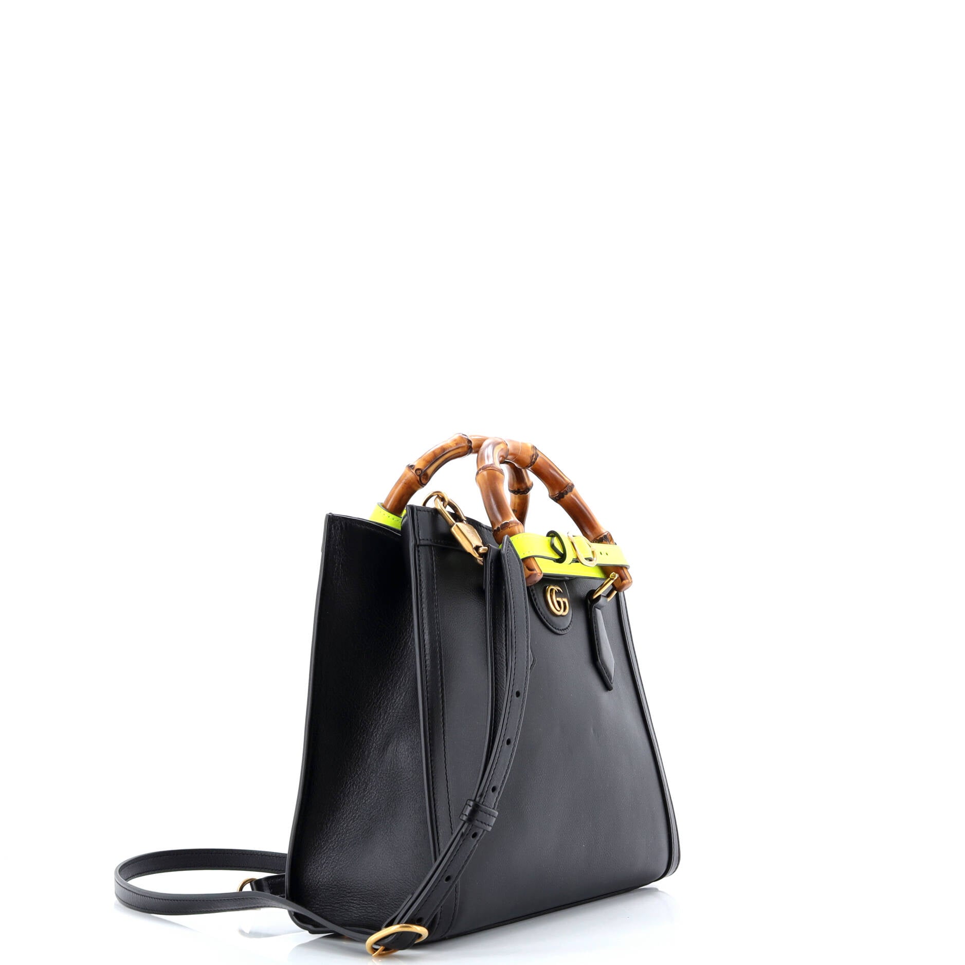 Gucci Diana NM Bamboo Handle Tote Leather Small