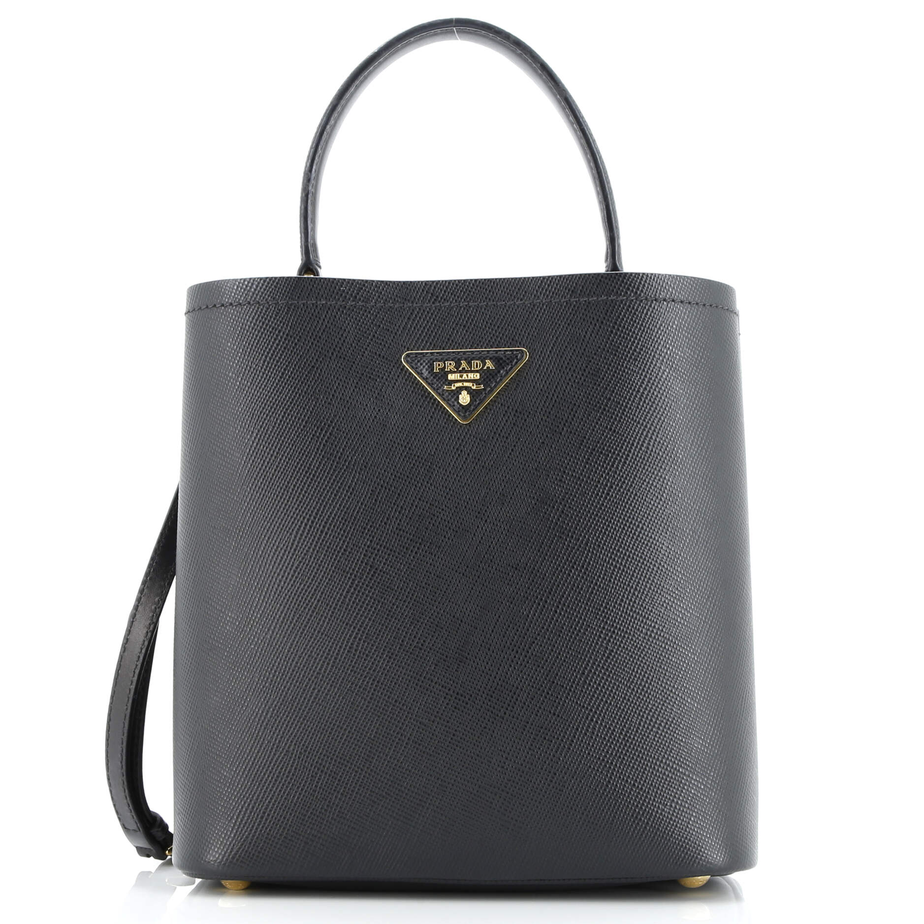 Prada Panier Bucket Bag Saffiano Leather Medium