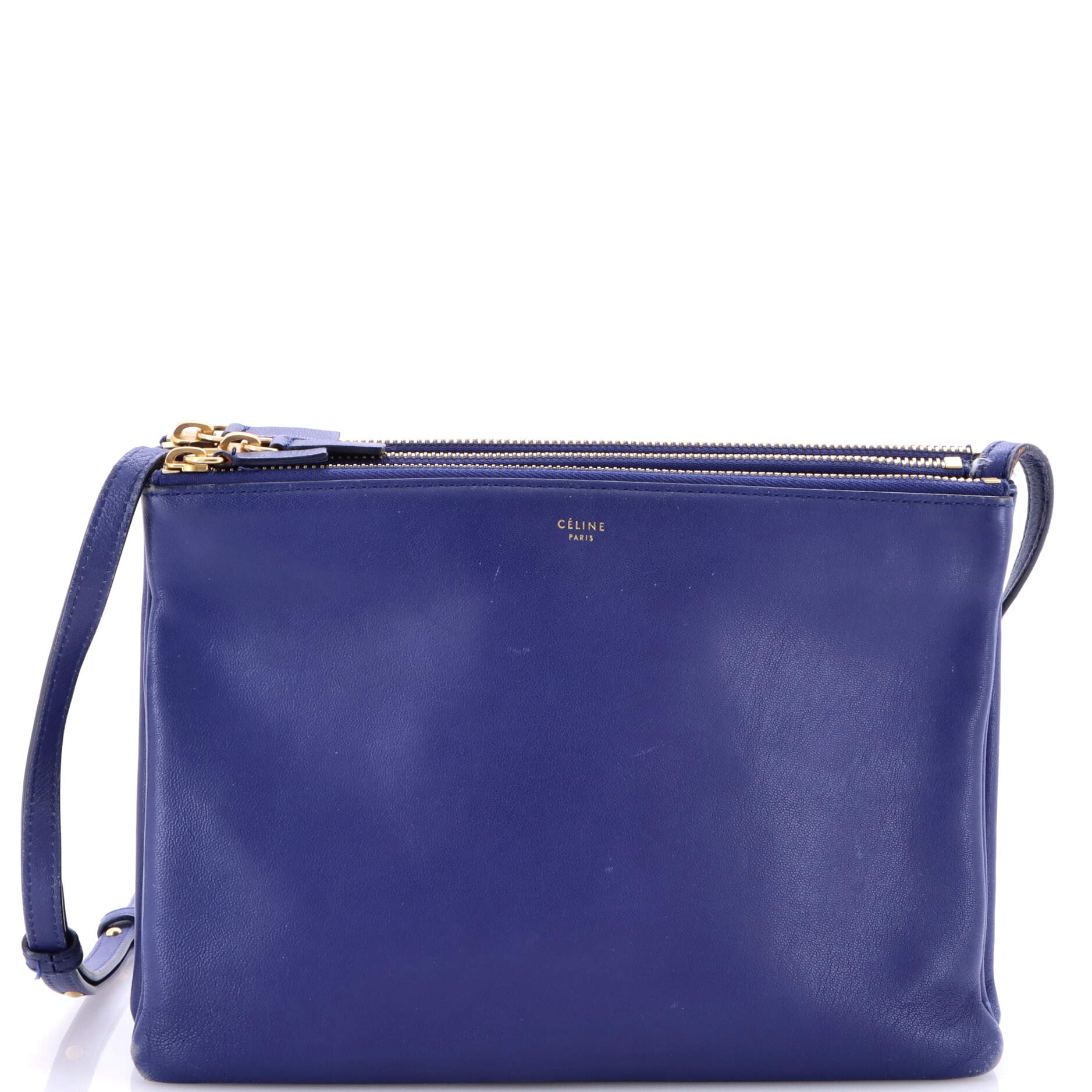 Celine Trio Crossbody Bag Leather Large
