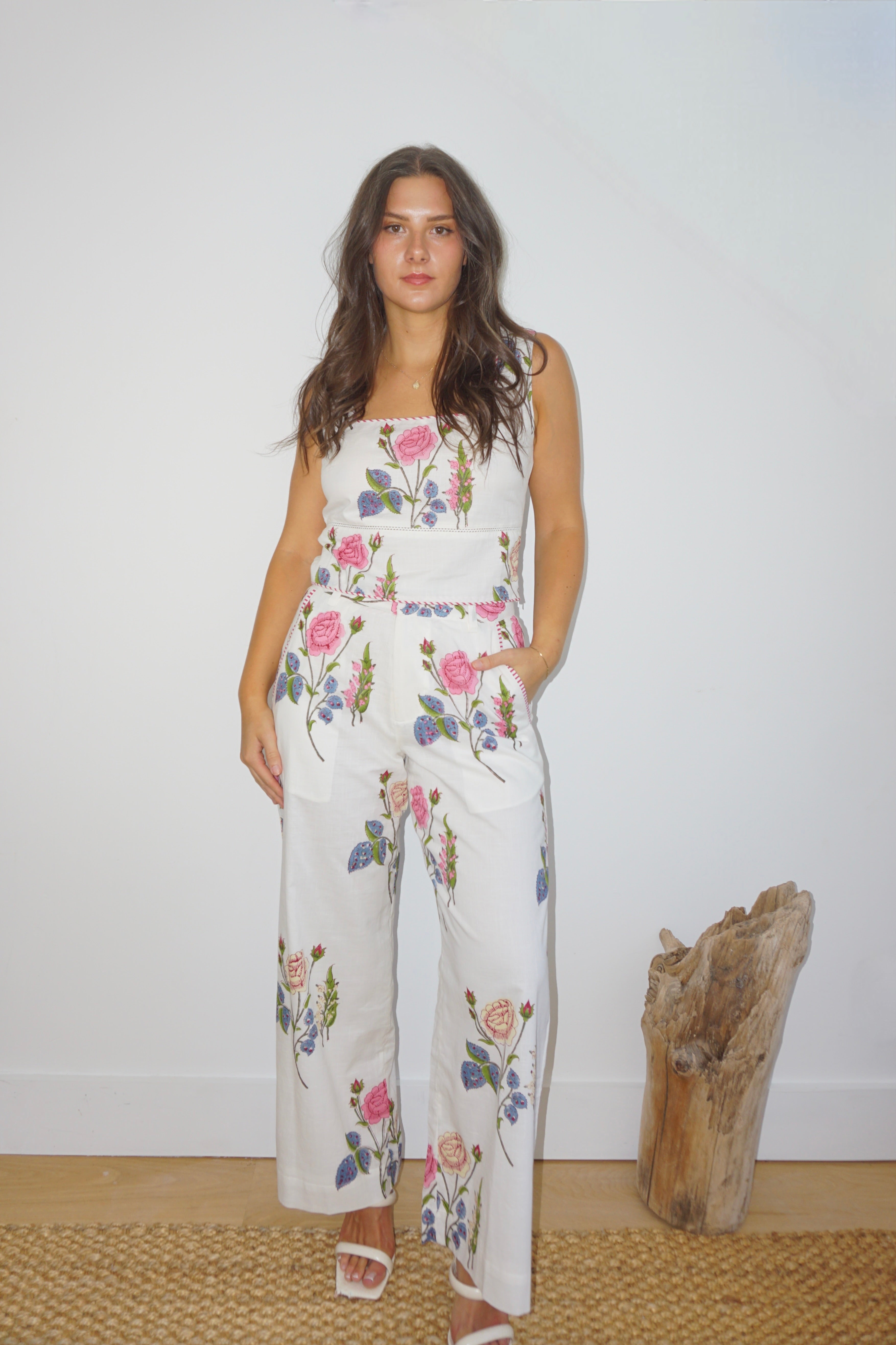 Senya Top in Multi Rosette