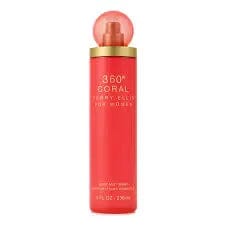 360 Coral By Perry Ellis For Women 8oz Body Mist Spray