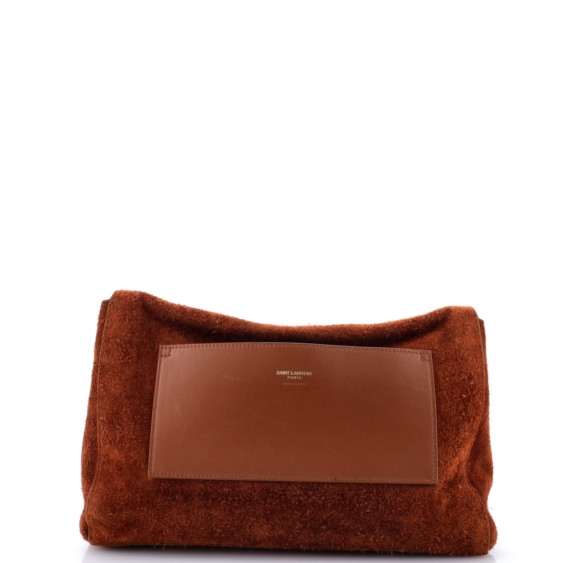 Saint Laurent Classic Monogram Reversible Shoulder Bag Suede and Leather Medium