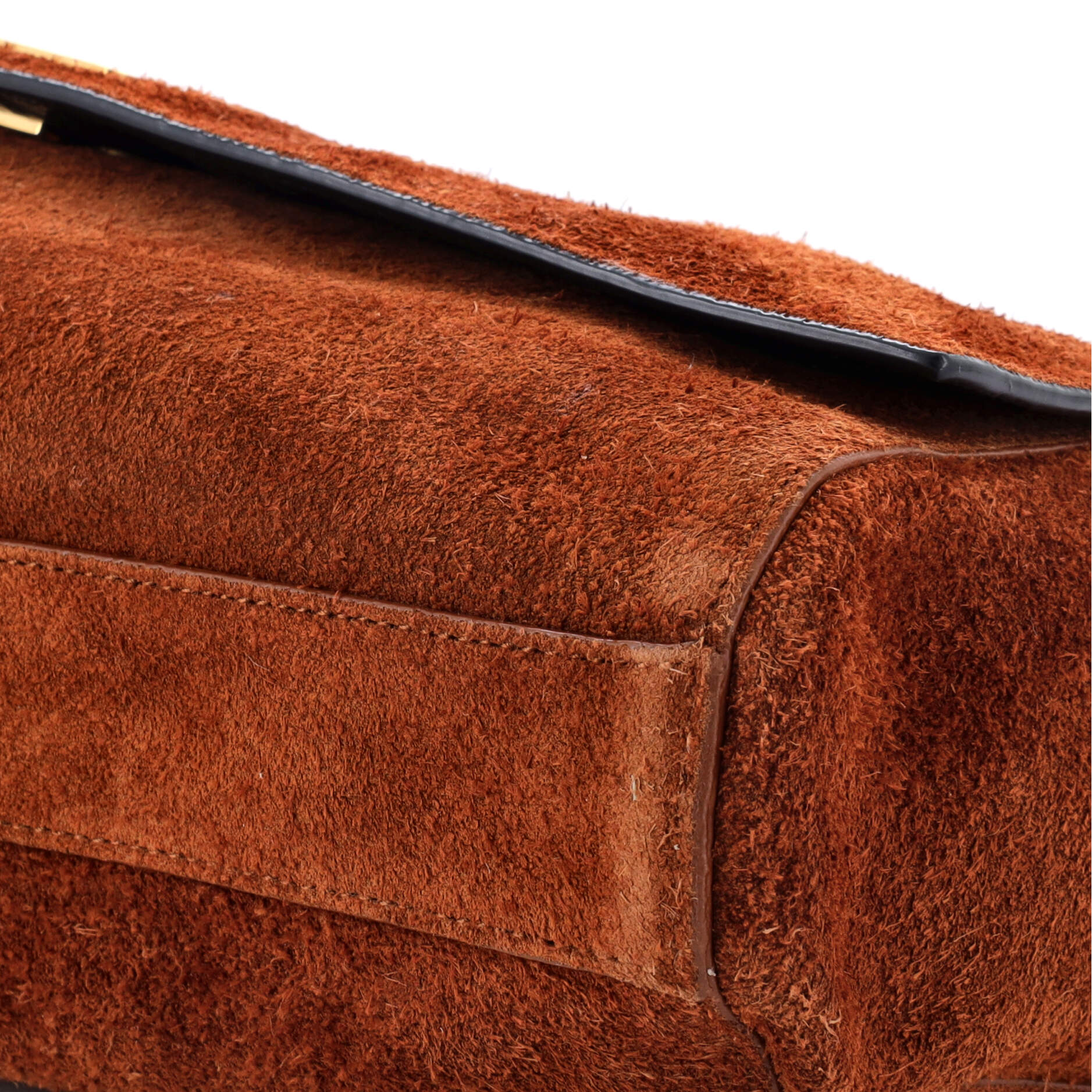 Saint Laurent Classic Monogram Reversible Shoulder Bag Suede and Leather Medium