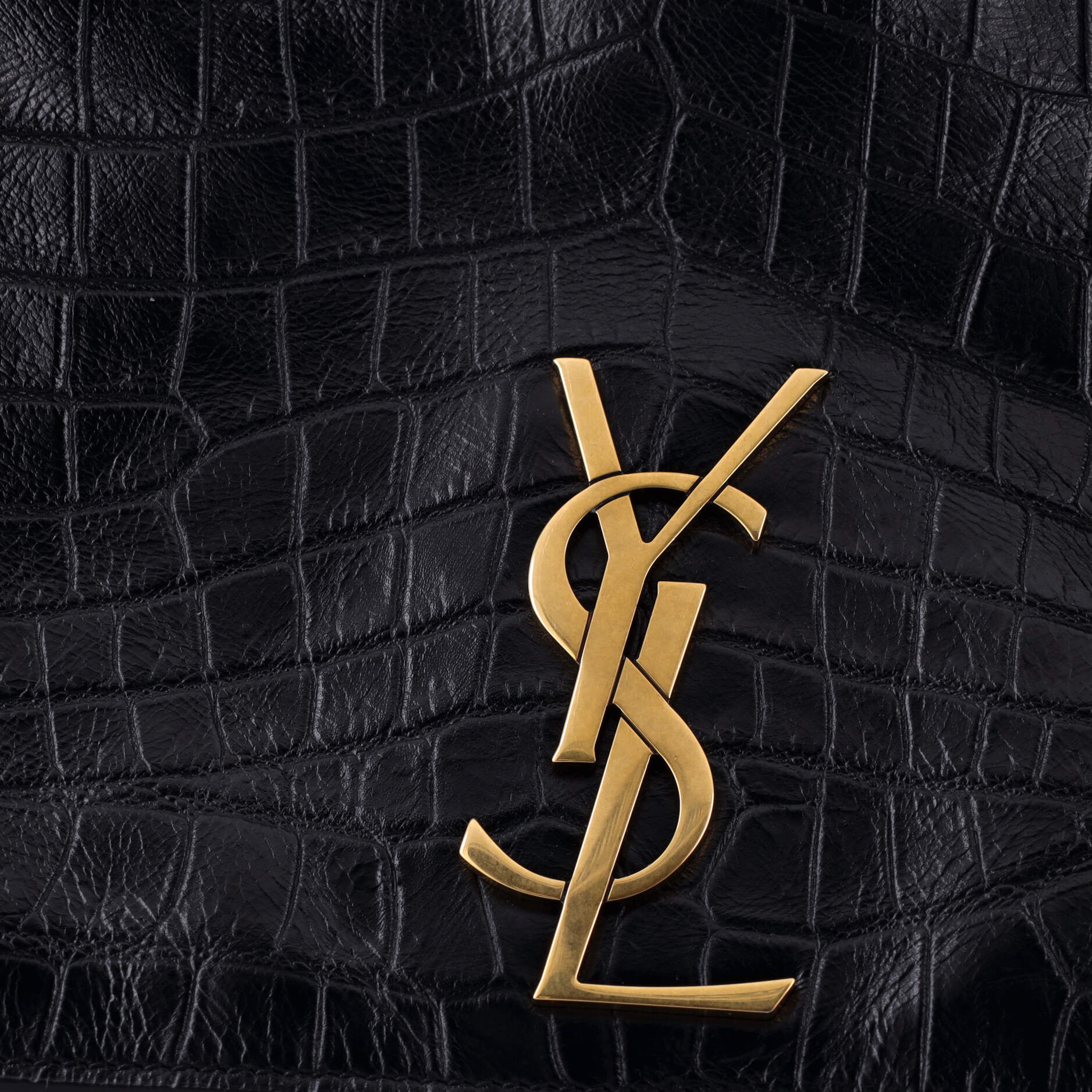 Saint Laurent Classic Monogram Reversible Shoulder Bag Suede and Leather Medium