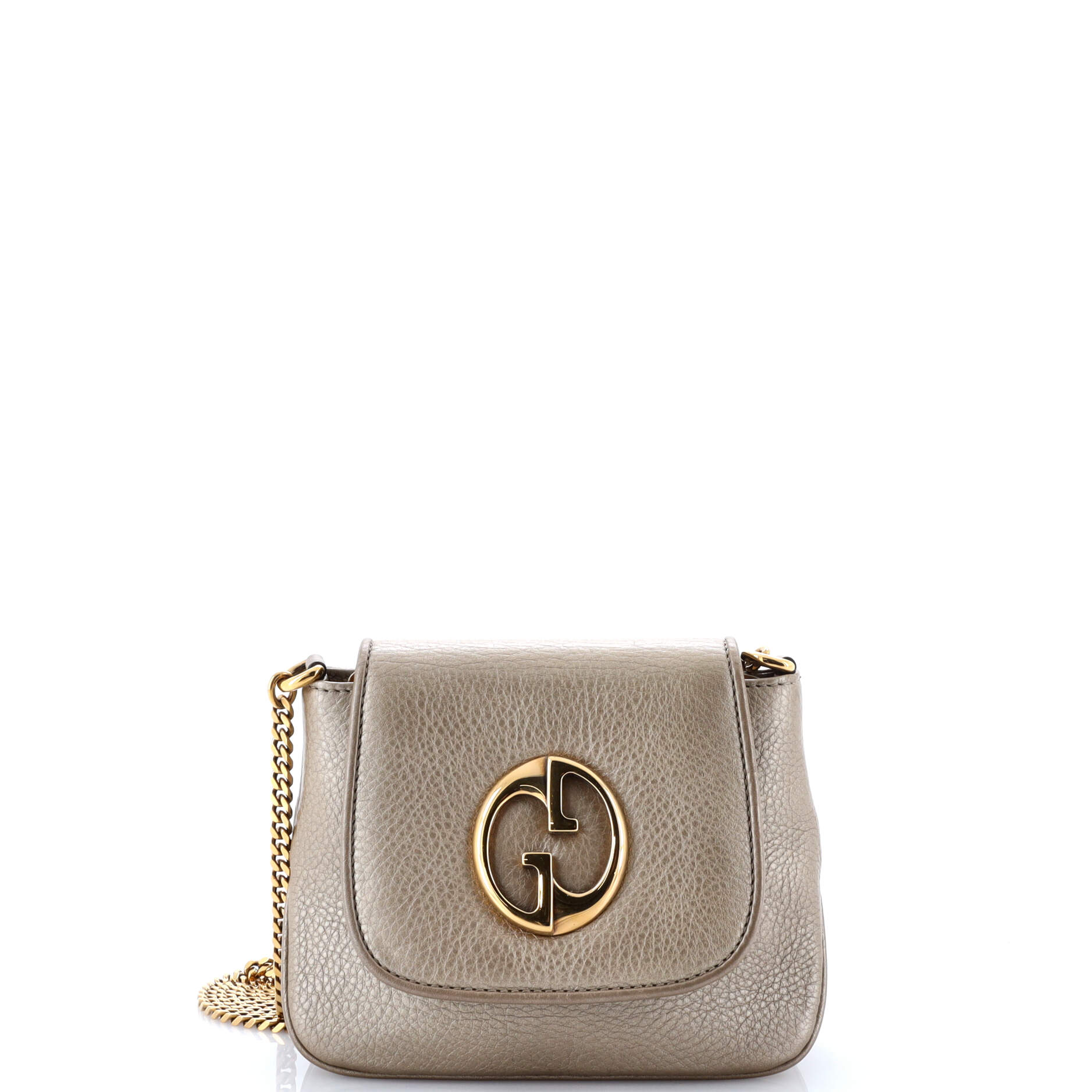 Gucci 1973 Chain Shoulder Bag Leather Small