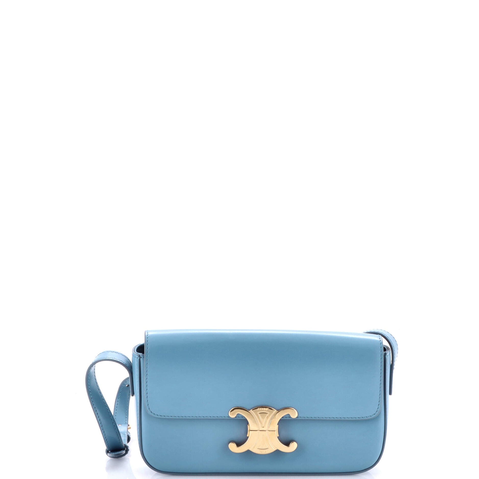 Celine Triomphe East-West Shoulder Bag Smooth Calfskin