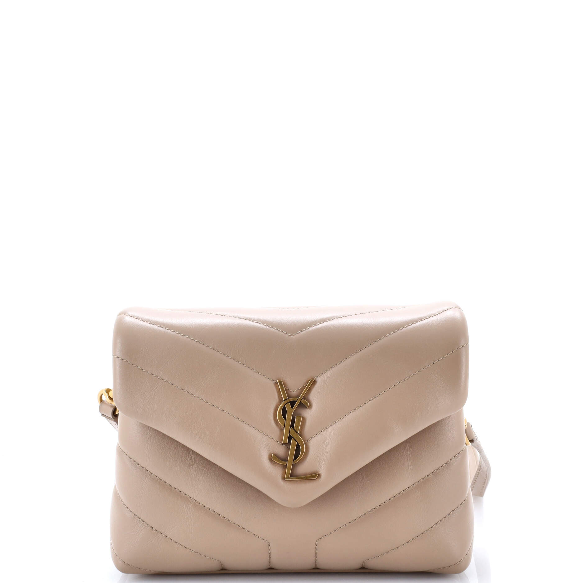 Saint Laurent Loulou Shoulder Bag Matelasse Chevron Leather Toy