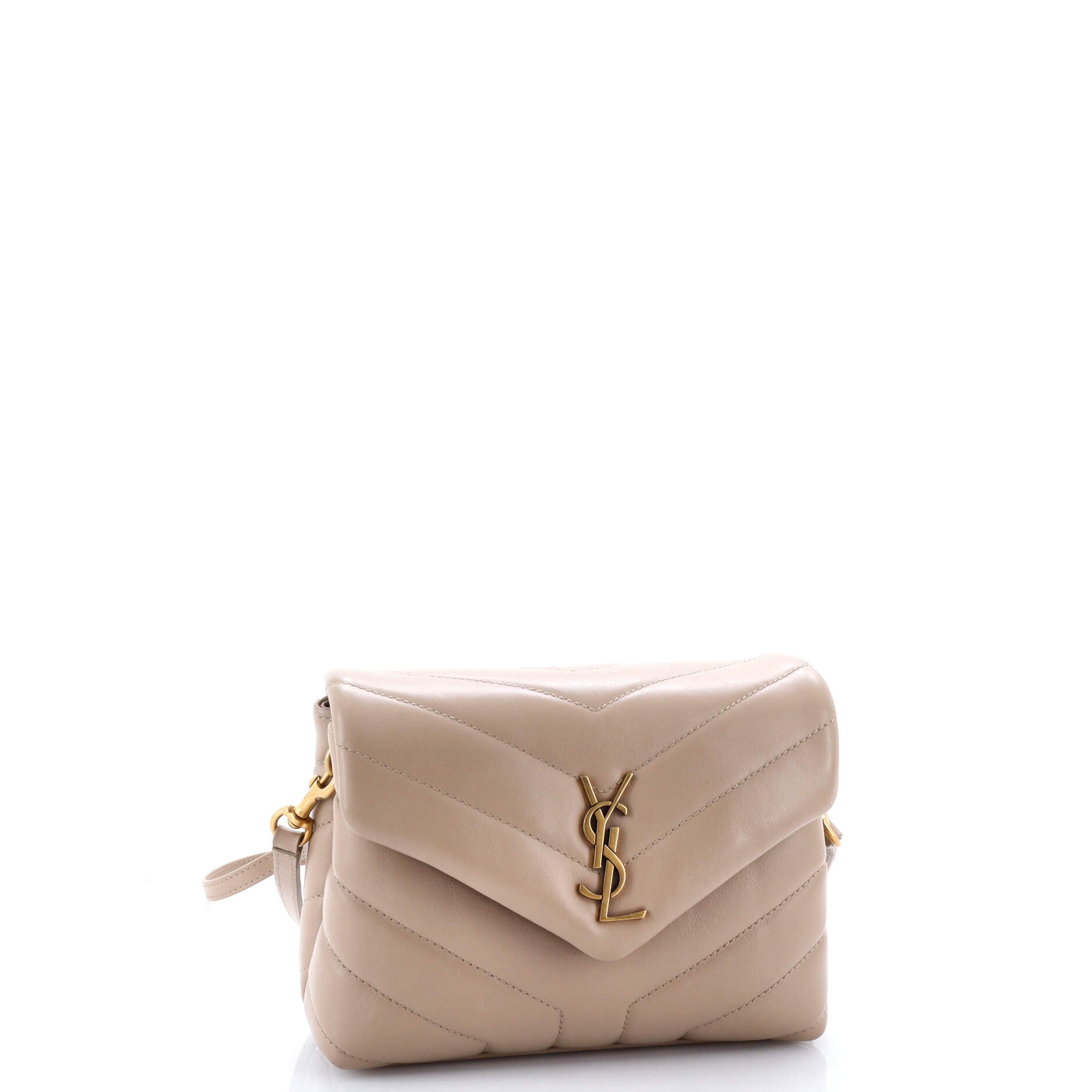Saint Laurent Loulou Shoulder Bag Matelasse Chevron Leather Toy
