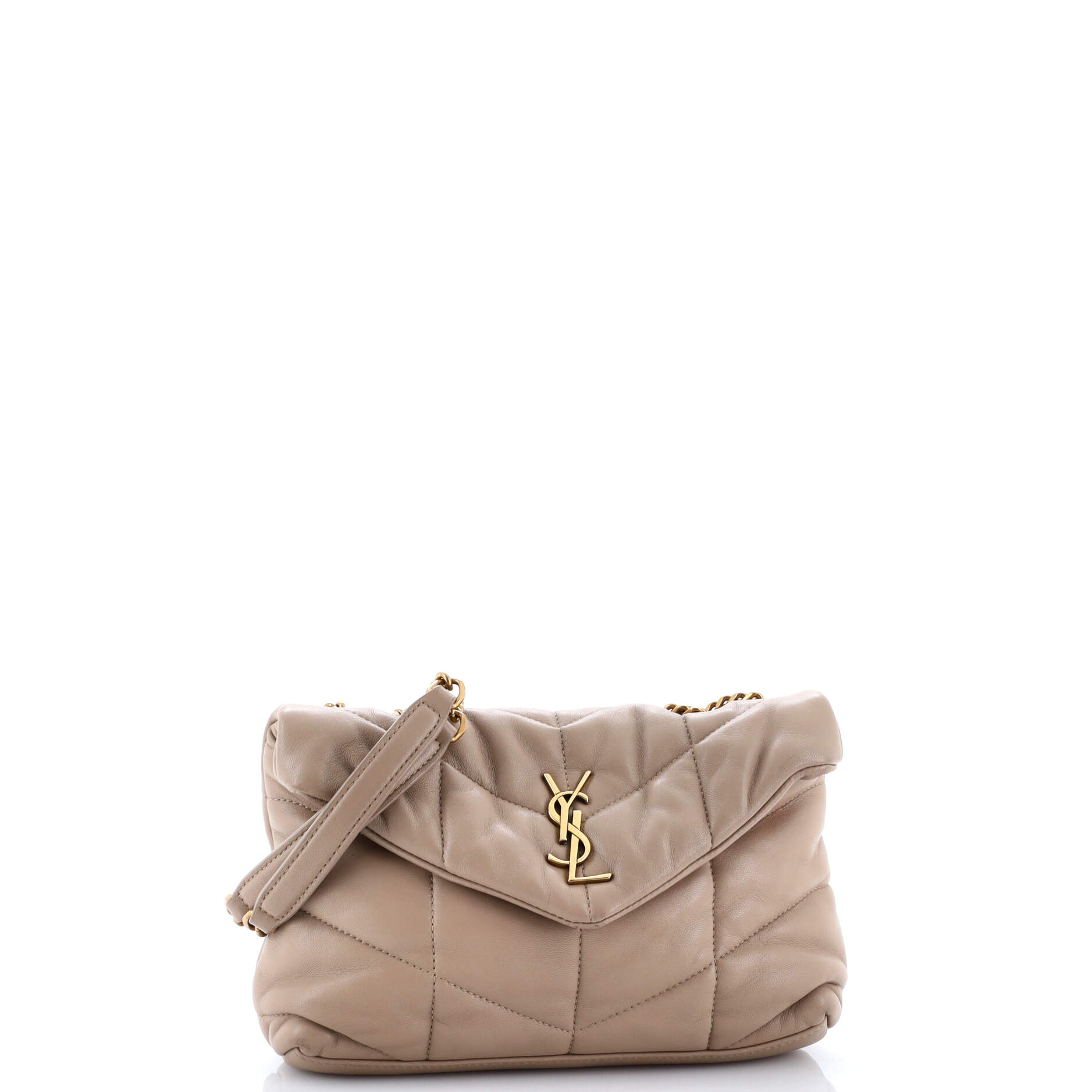 Saint Laurent Loulou Puffer Shoulder Bag Quilted Leather Mini