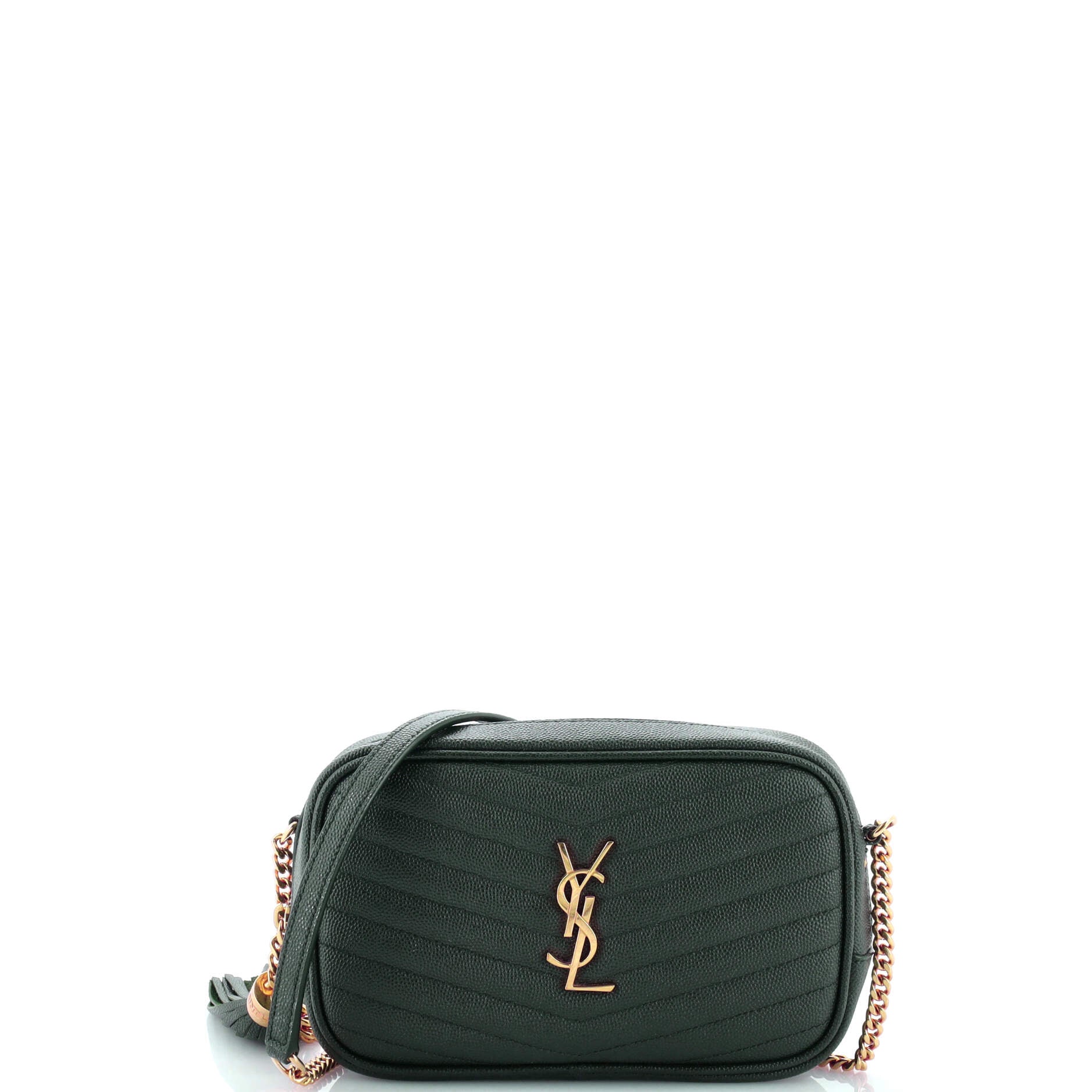Saint Laurent LouLou Crossbody Bag Matelasse Chevron Leather Mini