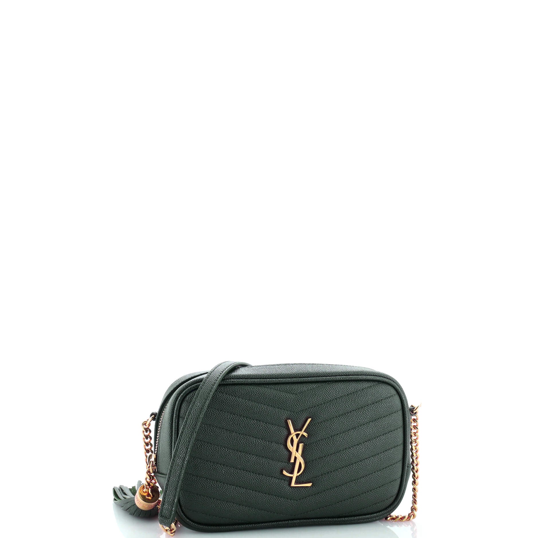 Saint Laurent LouLou Crossbody Bag Matelasse Chevron Leather Mini
