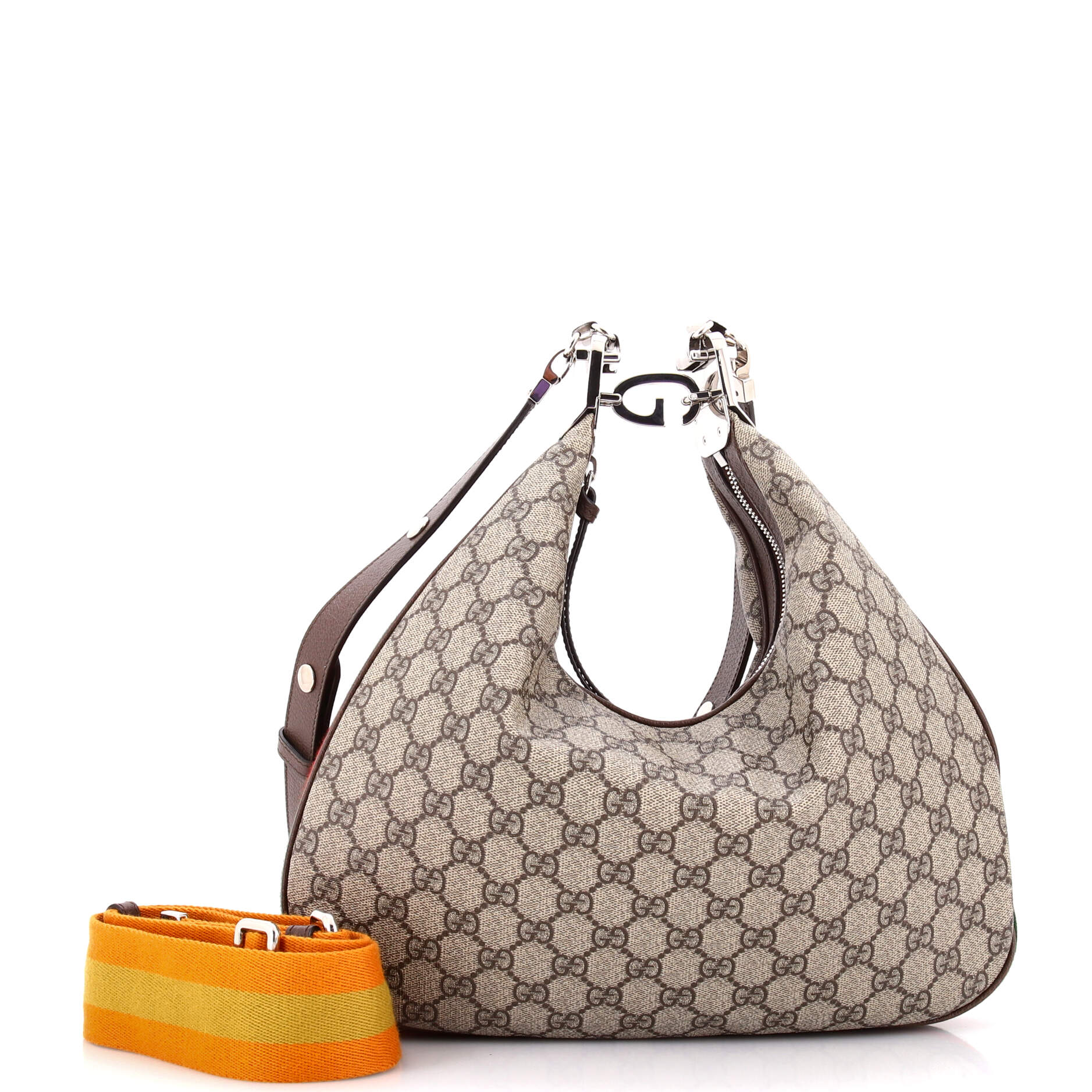 Gucci Attache Shoulder Bag GG Coated Canvas Medium