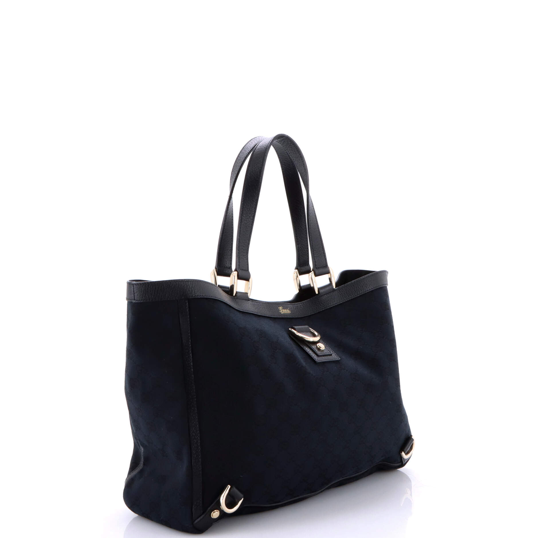 Gucci Abbey D-Ring Tote GG Canvas with Leather Large