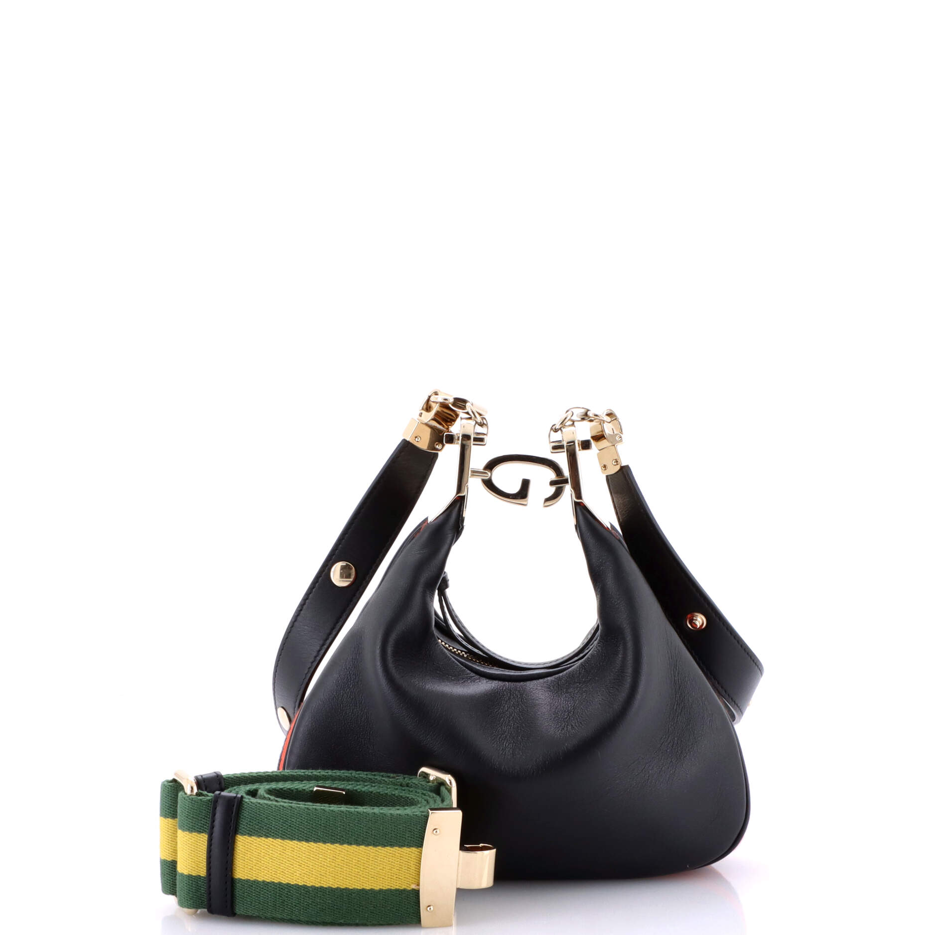 Gucci Attache Shoulder Bag Leather Small