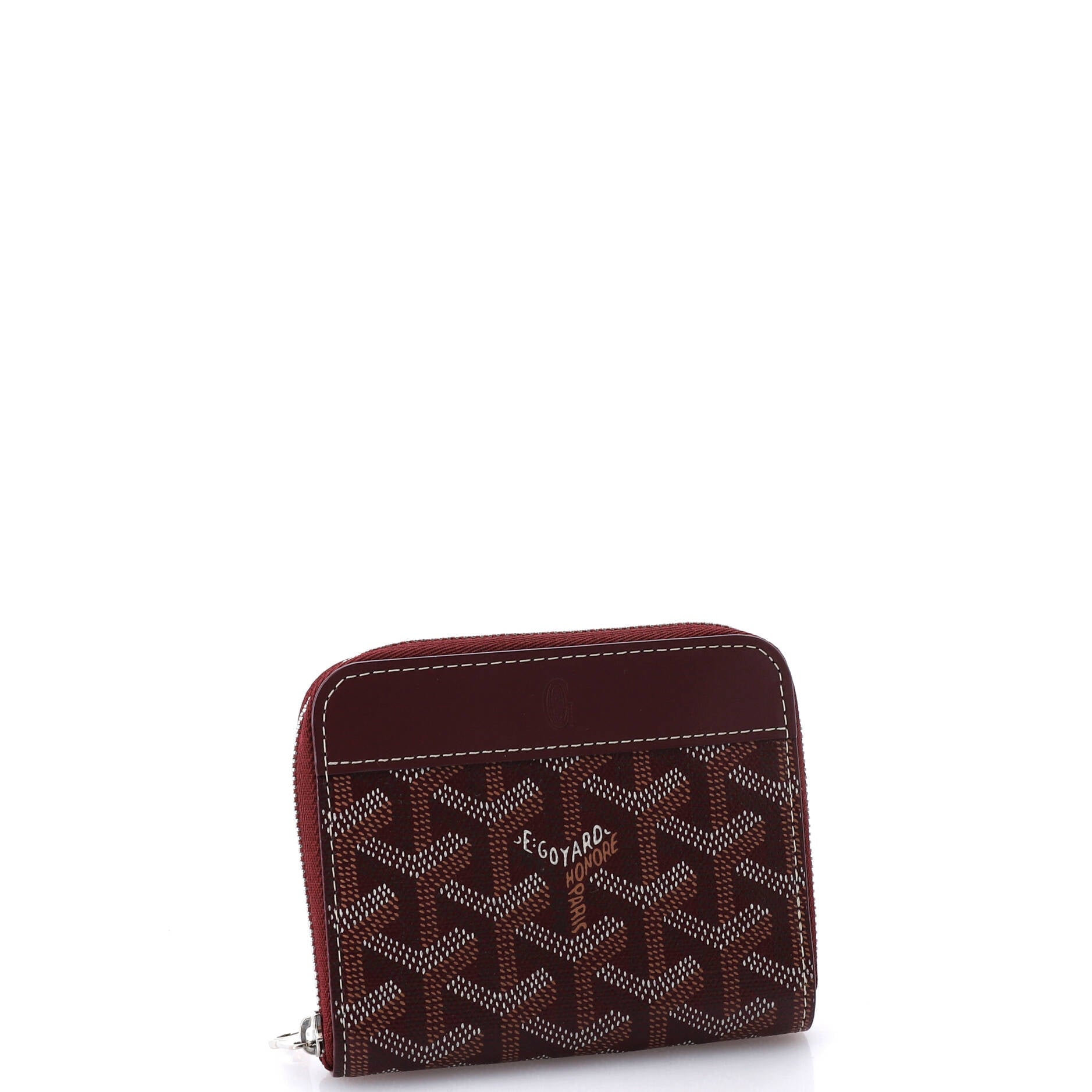 Goyard Matignon Zip Wallet Coated Canvas with Leather PM