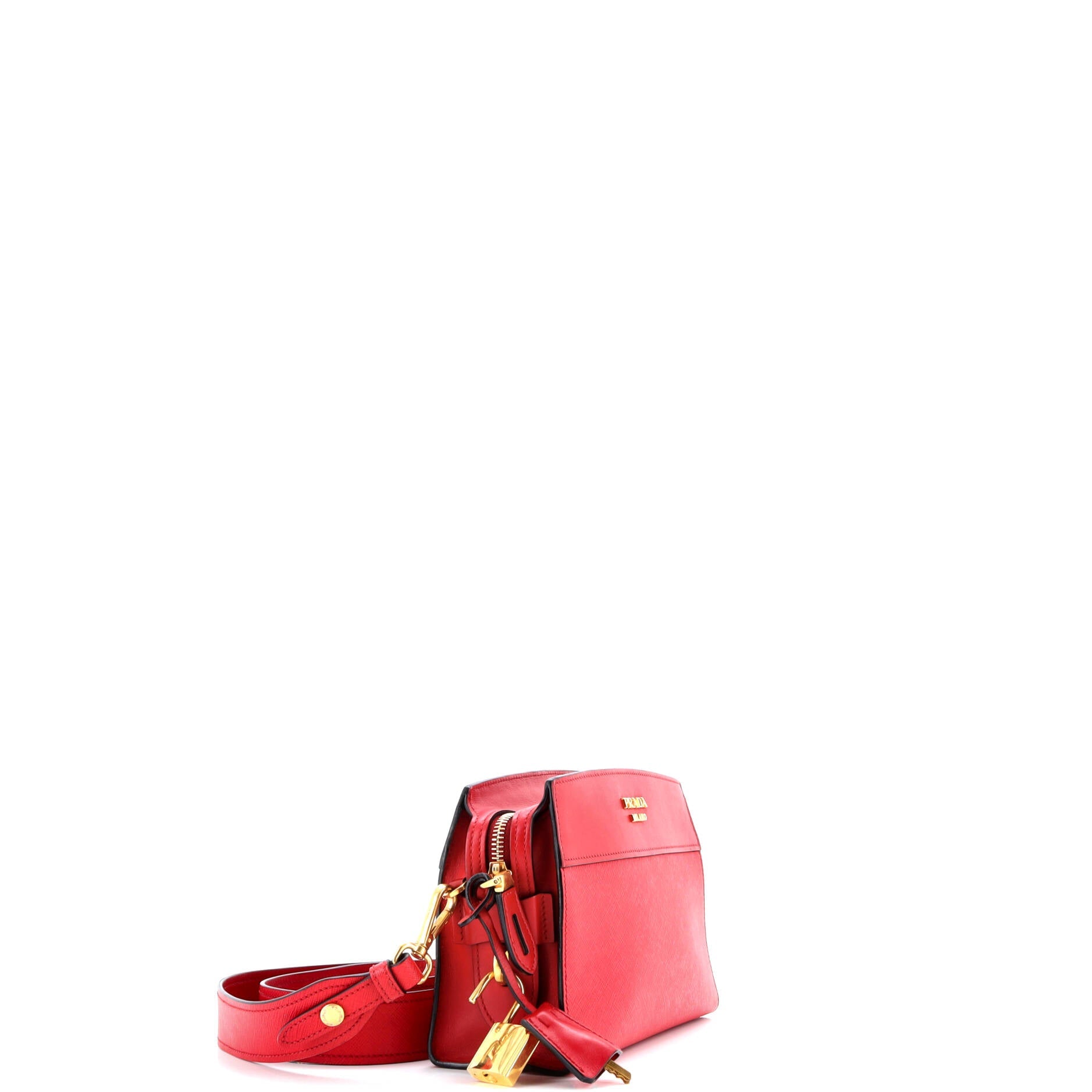Prada Esplanade Crossbody Bag Saffiano with City Calf Small
