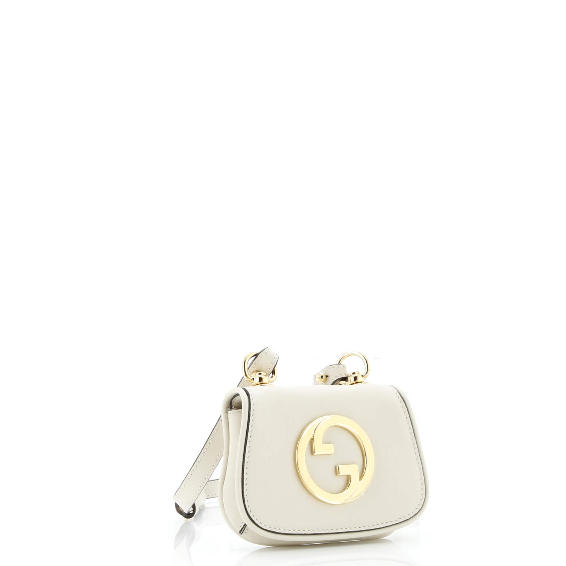 Gucci Blondie NM Card Case Wallet with Strap Leather