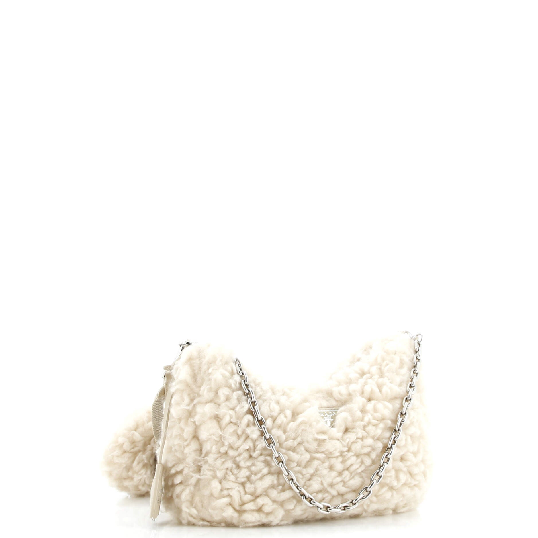 Prada Re-Edition 2005 Shoulder Bag Quilted Shearling Small