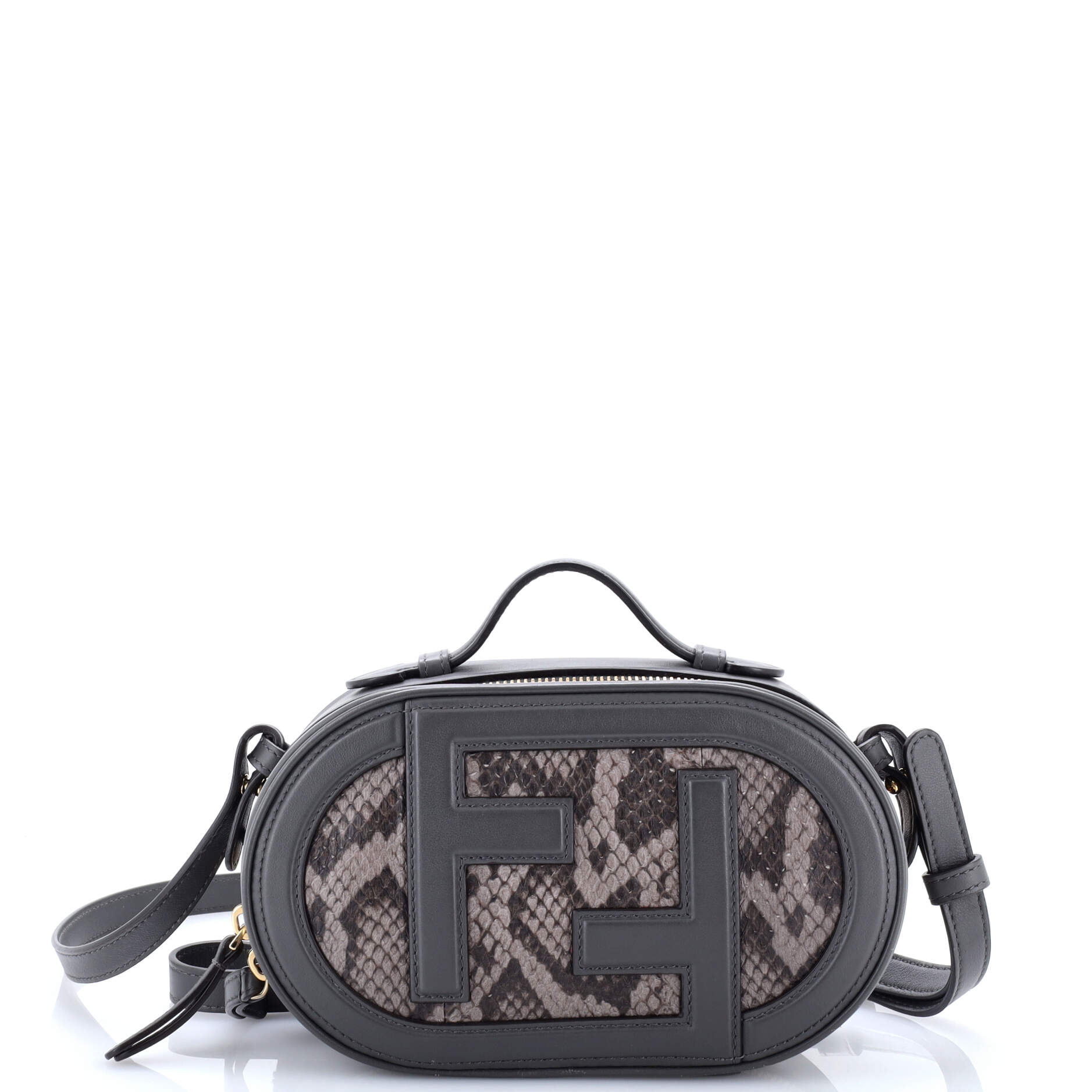 Fendi O'Lock Camera Bag Leather with Python Mini
