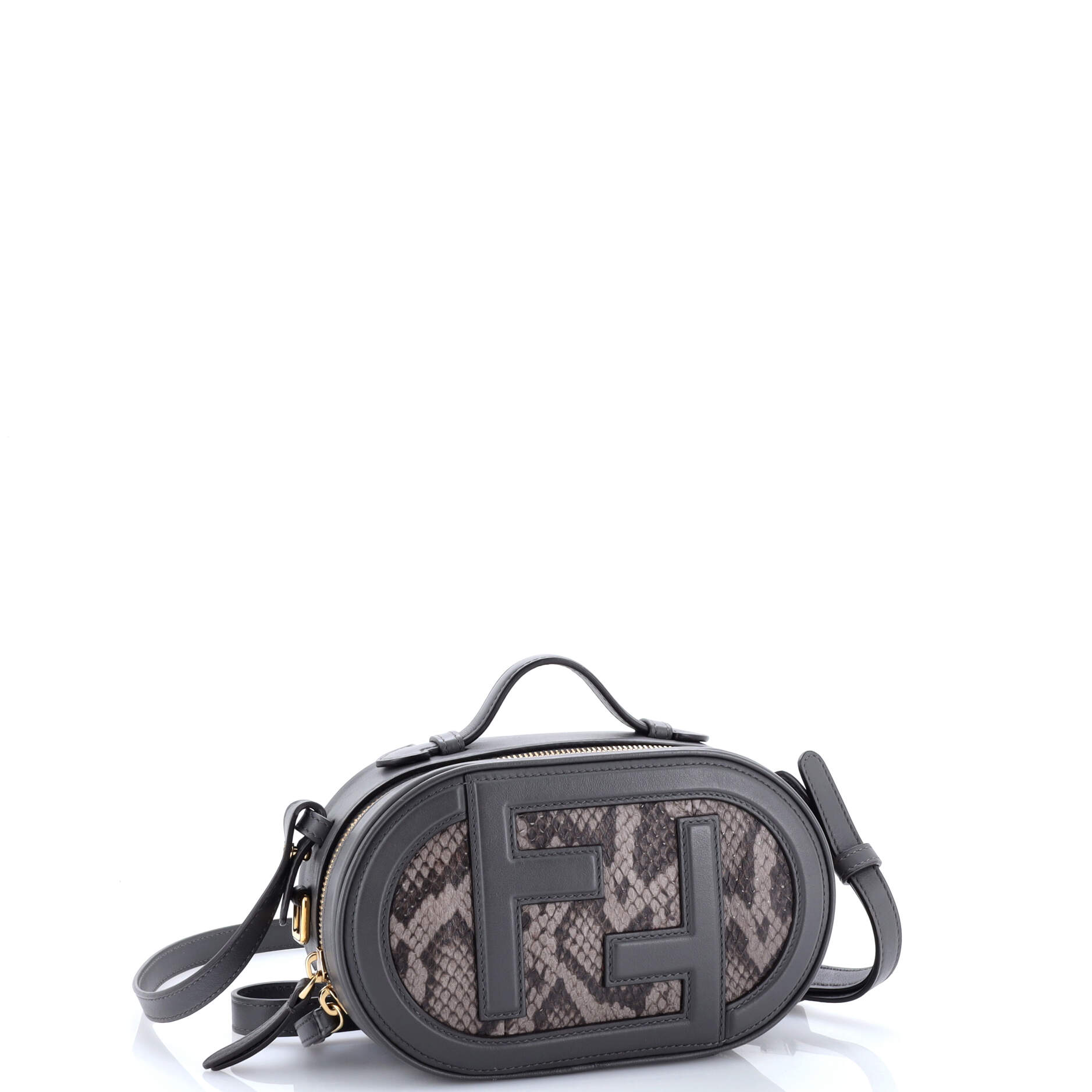 Fendi O'Lock Camera Bag Leather with Python Mini