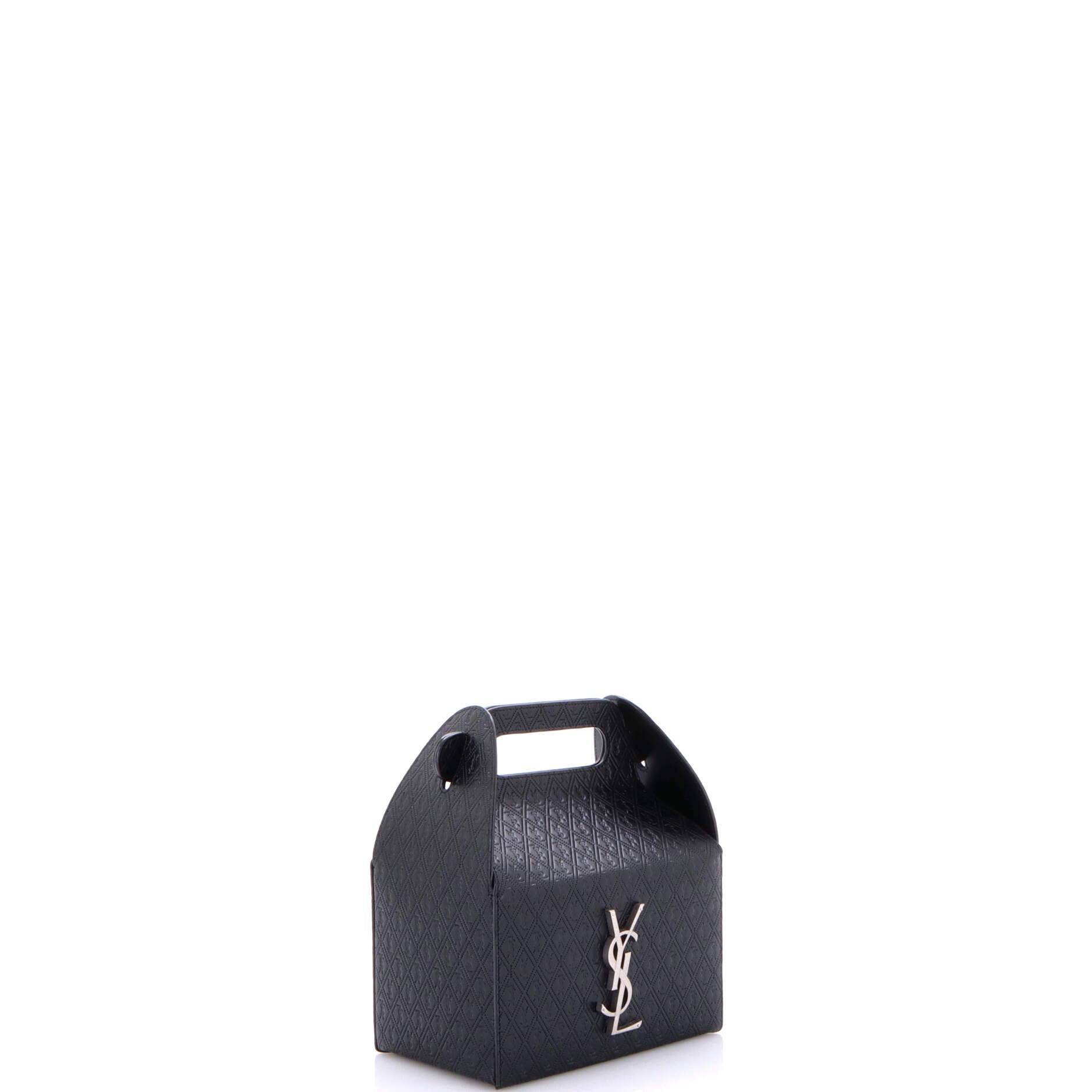 Saint Laurent Take-Away Box Bag Monogram All Over Leather