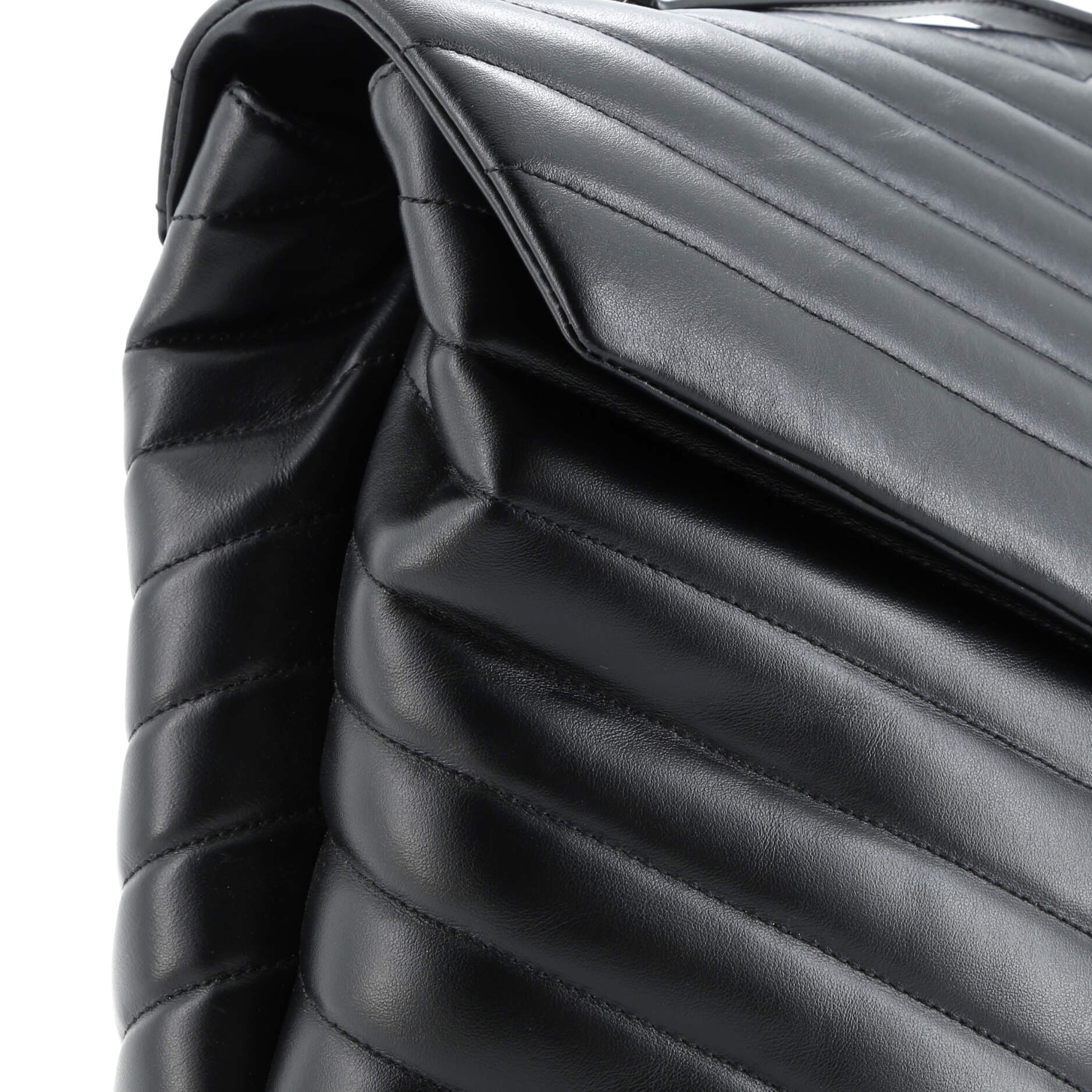 Saint Laurent Loulou Shoulder Bag Matelasse Chevron Leather Large