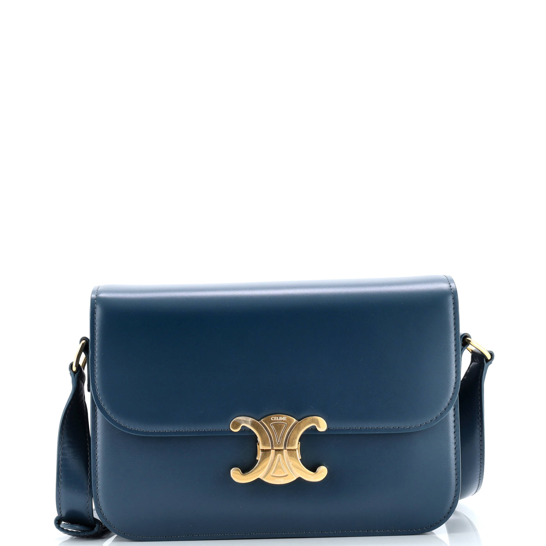 Celine Triomphe Shoulder Bag Smooth Calfskin Medium